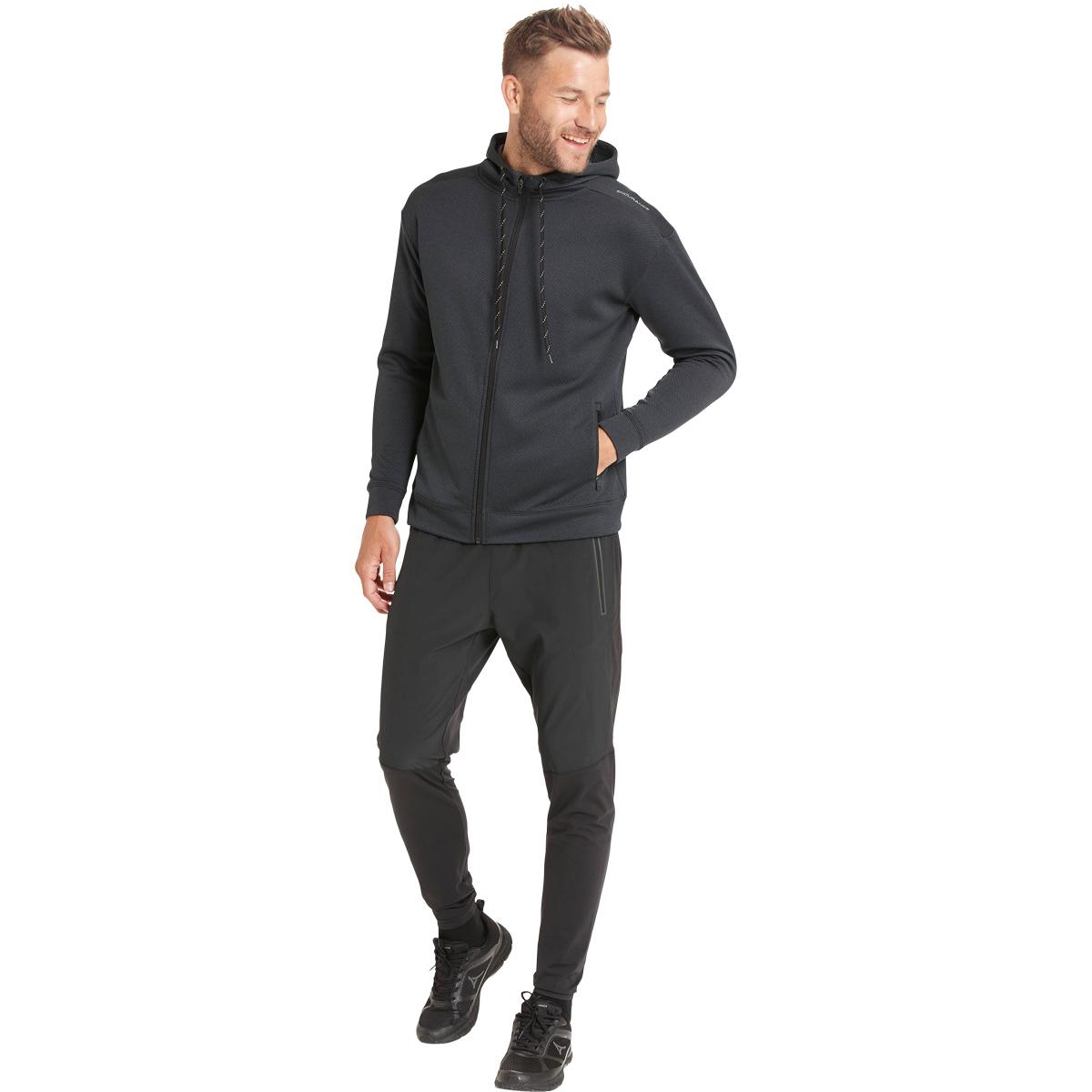 Endurance Dereff Full Zip Trænings Hættetrøje Herre Black Melange