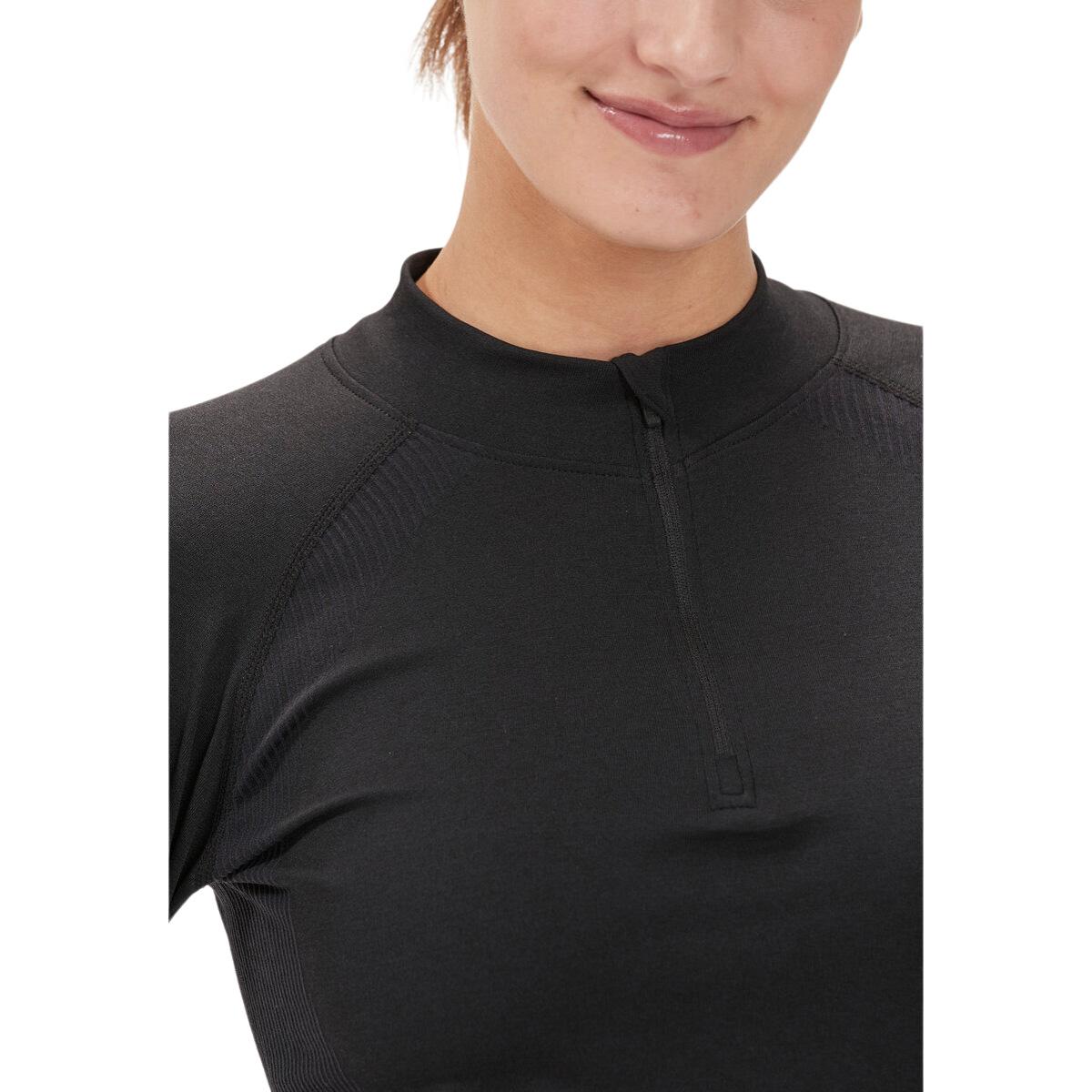 Endurance Halen Seamless Midlayer Treningstrøye Dame Dark Grey Melange