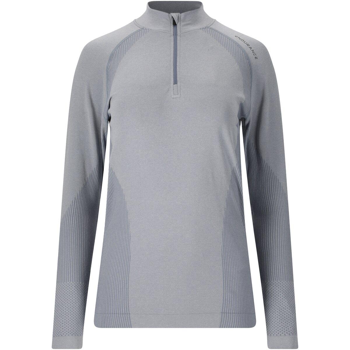 Endurance Halen Seamless Midlayer Treningstrøye Dame Flint Stone