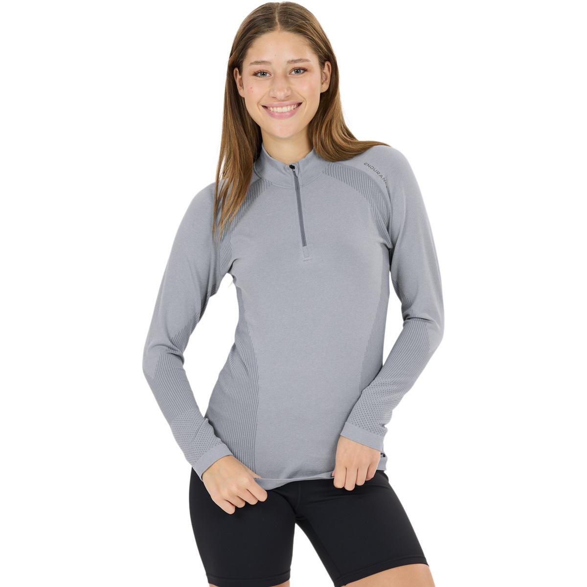 Endurance Halen Seamless Midlayer Treningstrøye Dame Flint Stone
