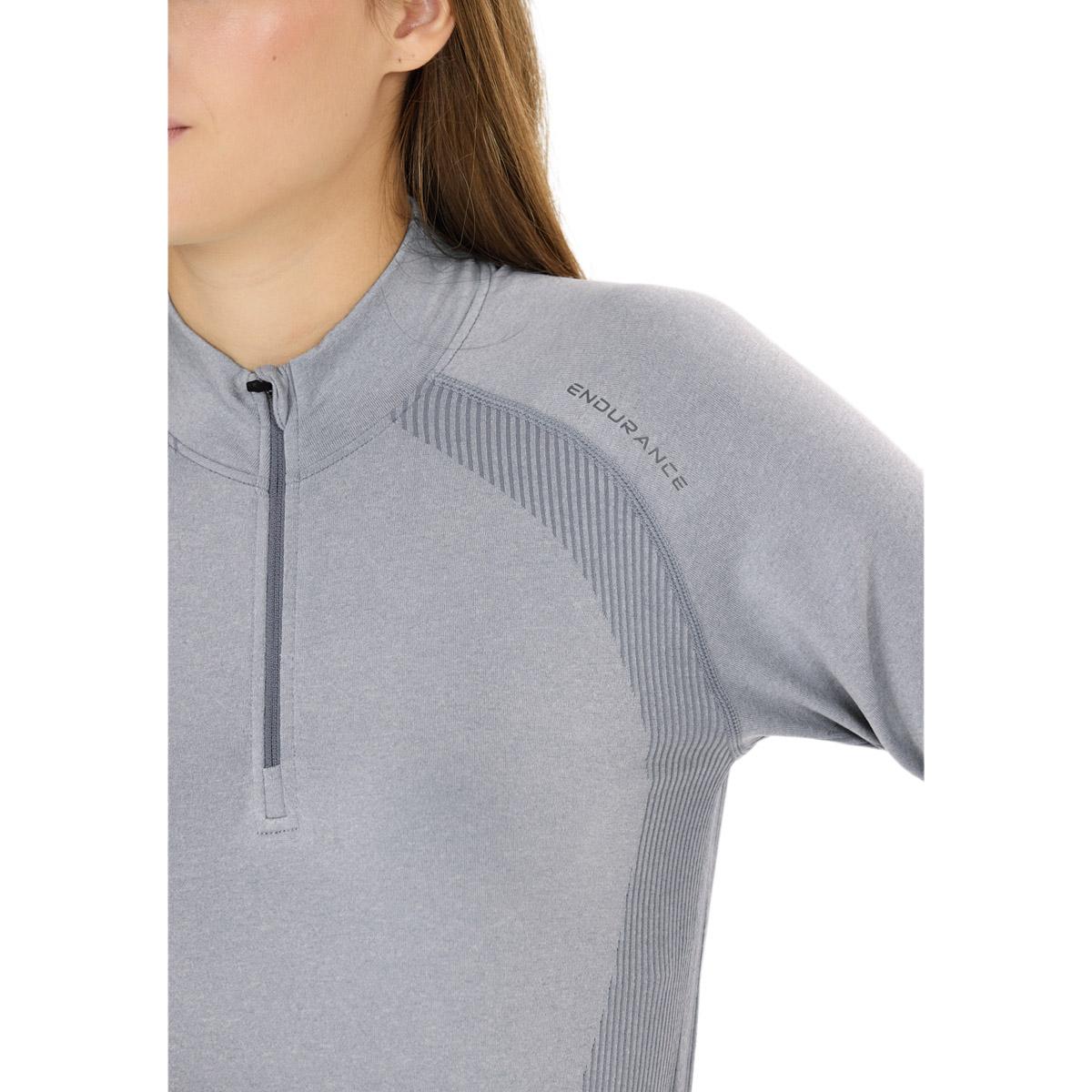 Endurance Halen Seamless Midlayer Treningstrøye Dame Flint Stone