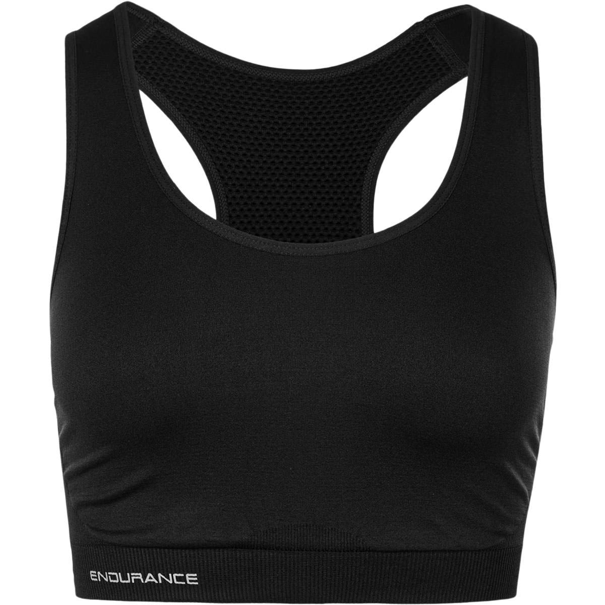 Endurance Katrina Seamless Light Support Sports BH Dame Black