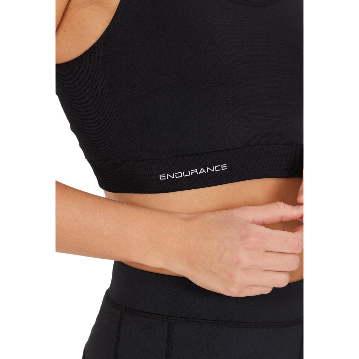 Endurance Katrina Seamless Light Support Sports BH Dame Black