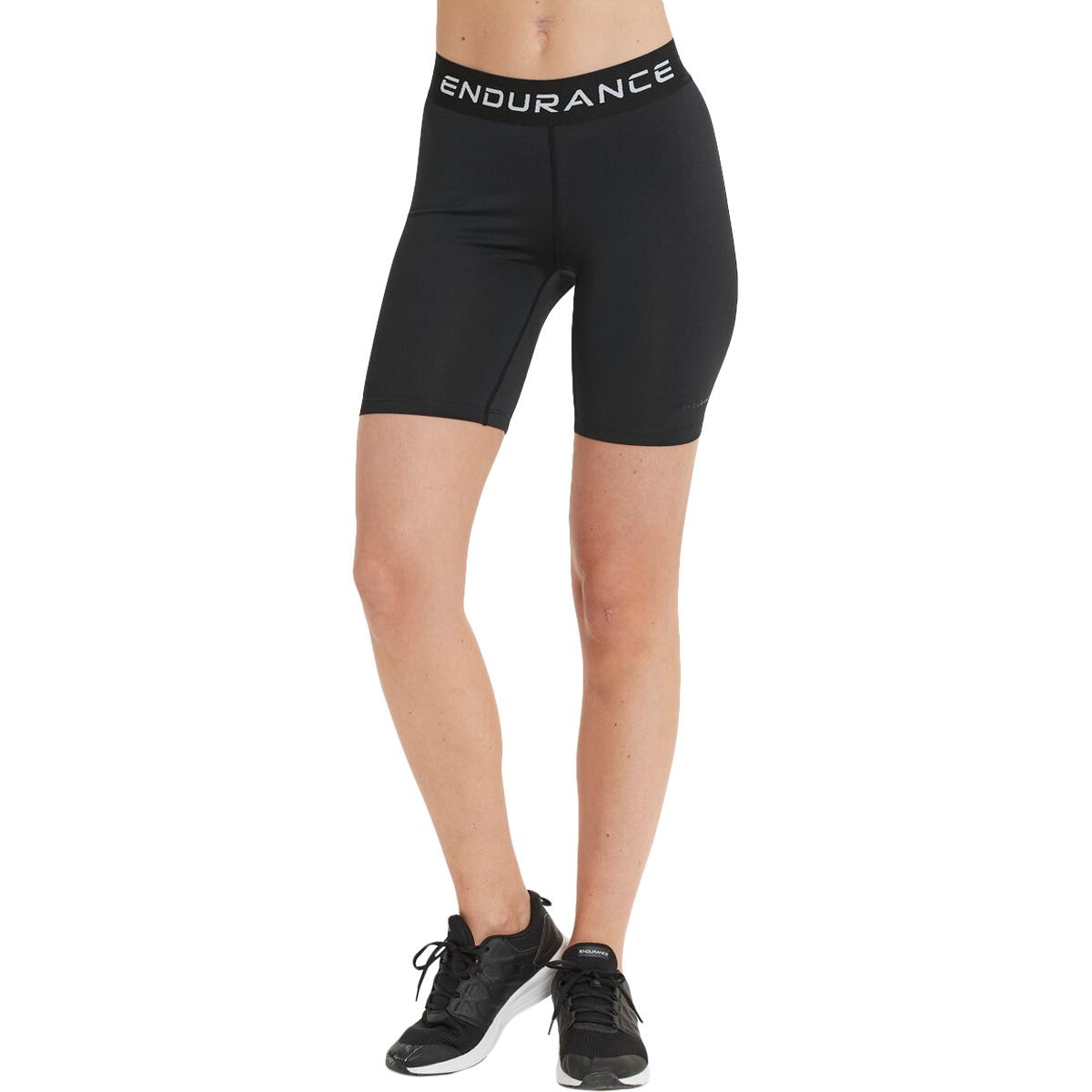 Endurance Power Korte Baselayer Tights Dame Black