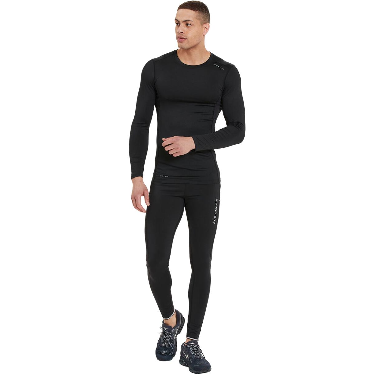 Endurance Power Langærmet Baselayer T-shirt Herre Black