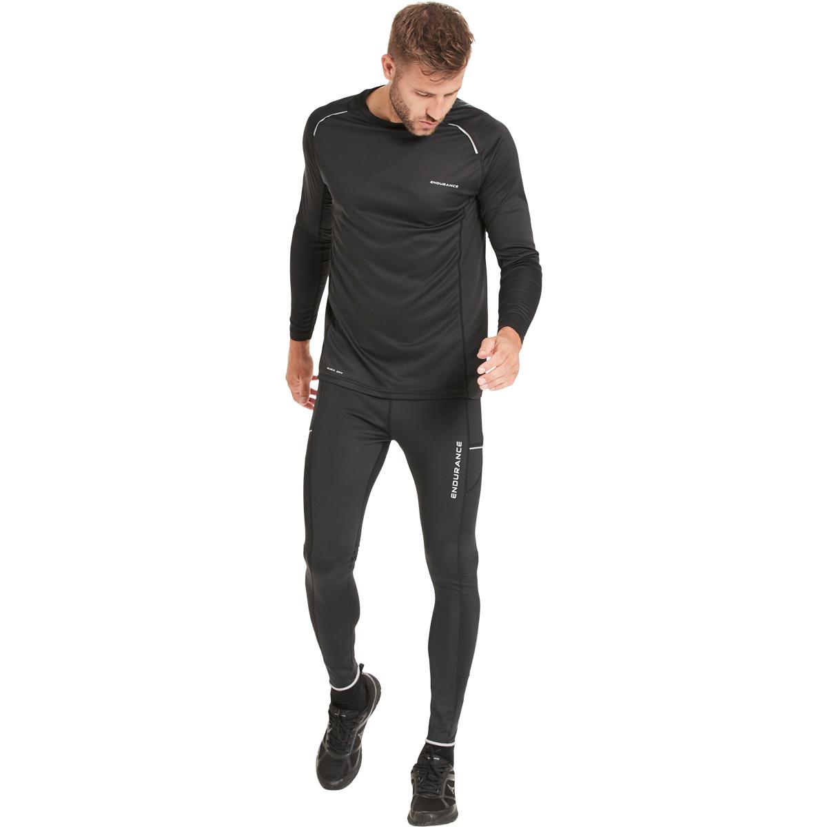 Endurance Energy v2 Windblock Løbetights Herre Black