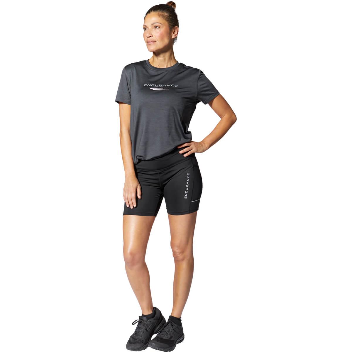 Endurance Energy v2 High Waist Korte Løbetights Dame Black