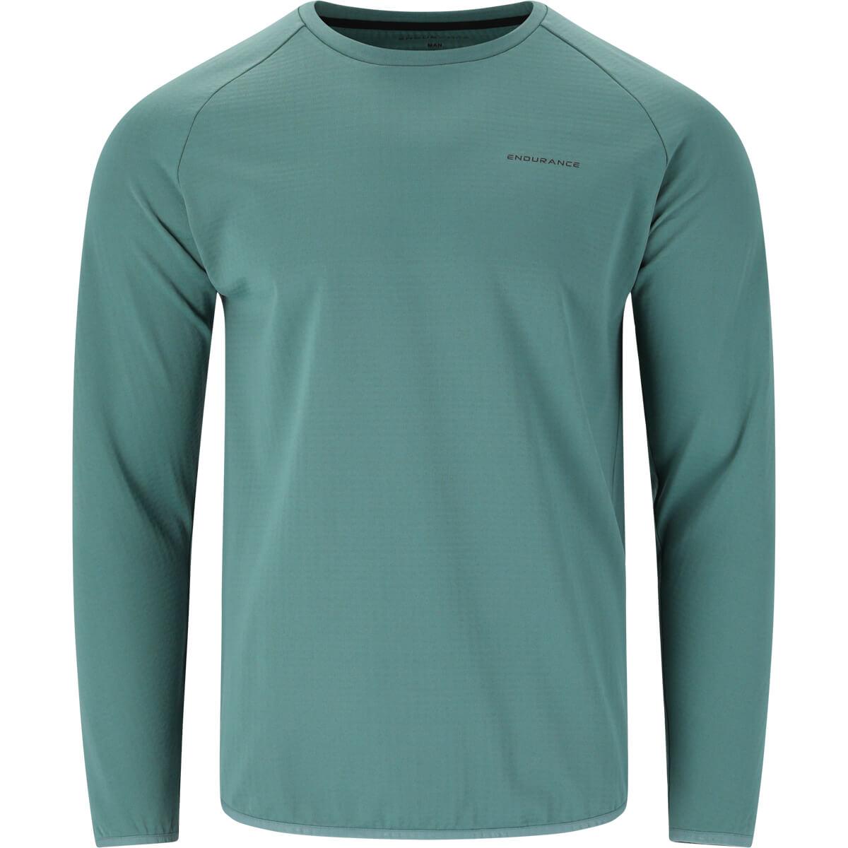 Endurance Avan Waffle Langærmet Løbe T-shirt Herre North Atlantic