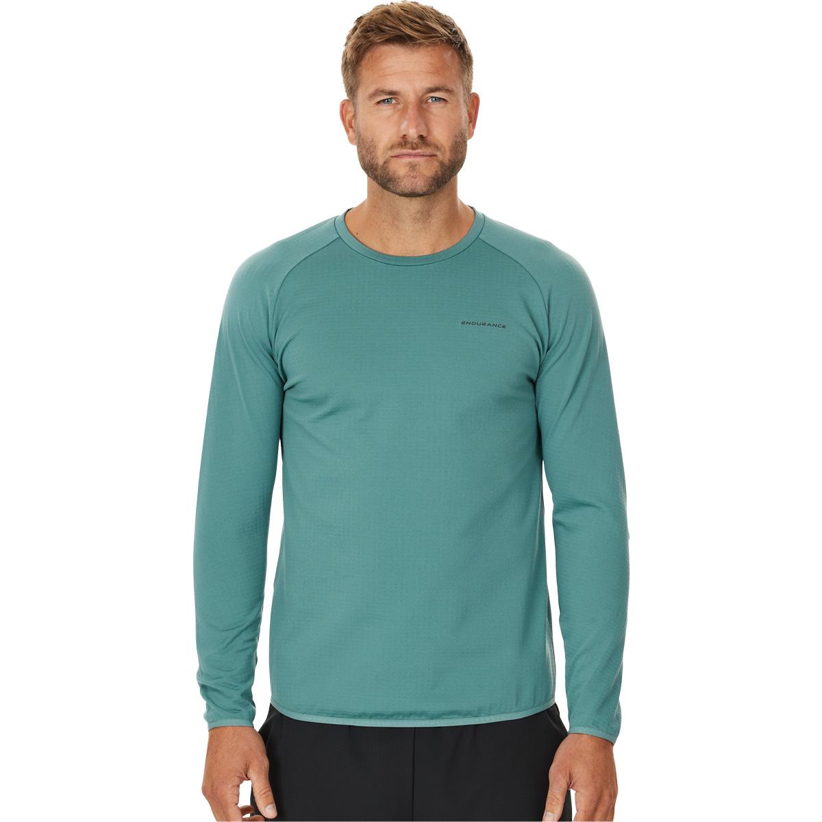 Endurance Avan Waffle Langærmet Løbe T-shirt Herre North Atlantic
