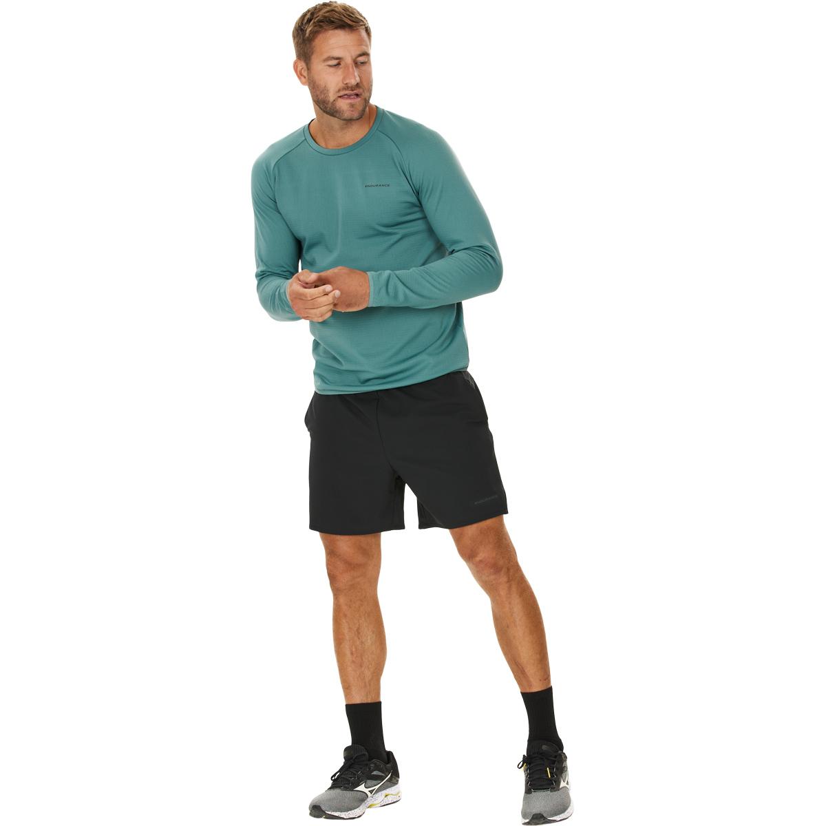 Endurance Avan Waffle Langærmet Løbe T-shirt Herre North Atlantic
