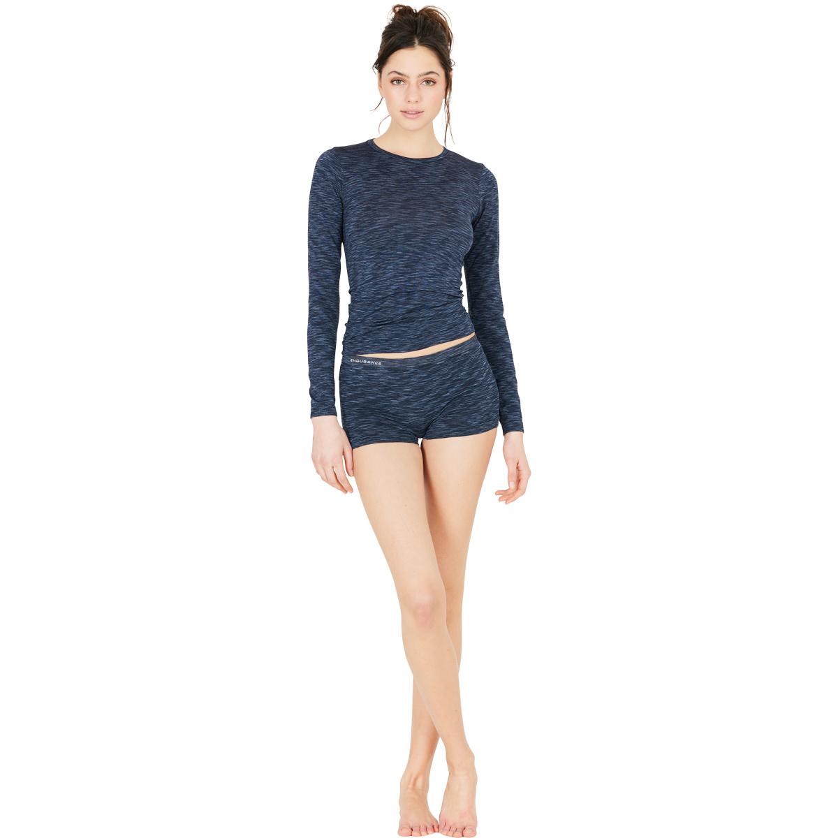 Endurance Crina Seamless Langærmet T-shirt Dame Dark Sapphire