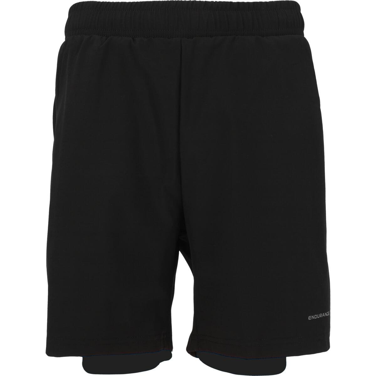 Endurance Herlent 2in1 Løpeshorts Barn Black