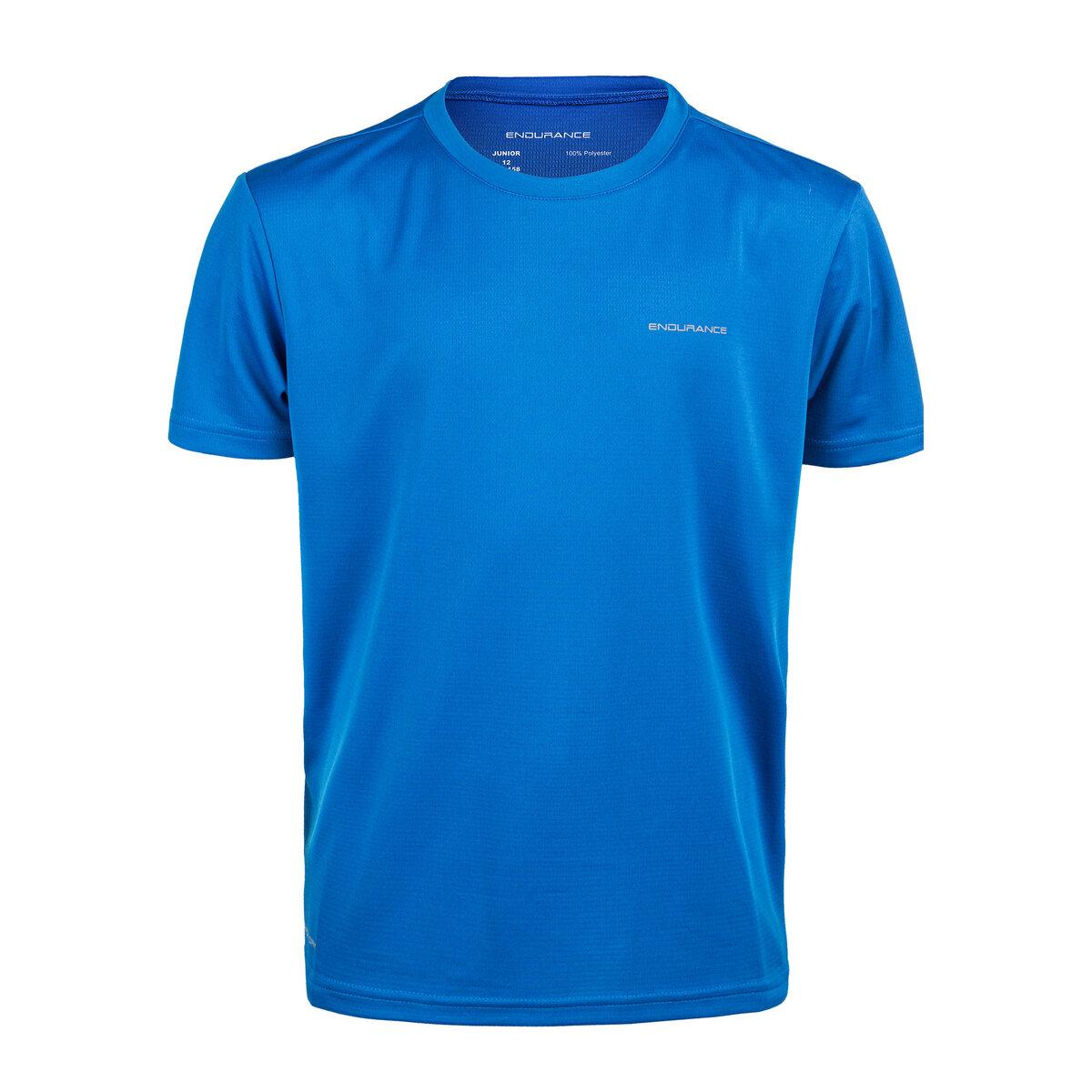 Endurance Vernon v2 Løpe T-skjorte Barn Directoire Blue