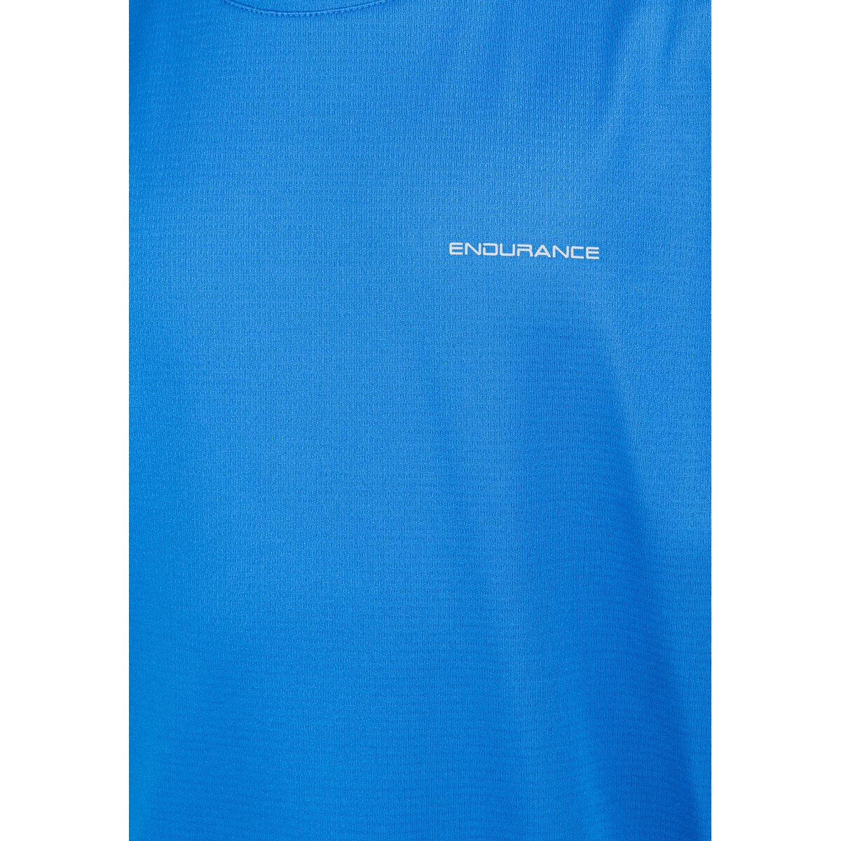 Endurance Vernon v2 Løpe T-skjorte Barn Directoire Blue