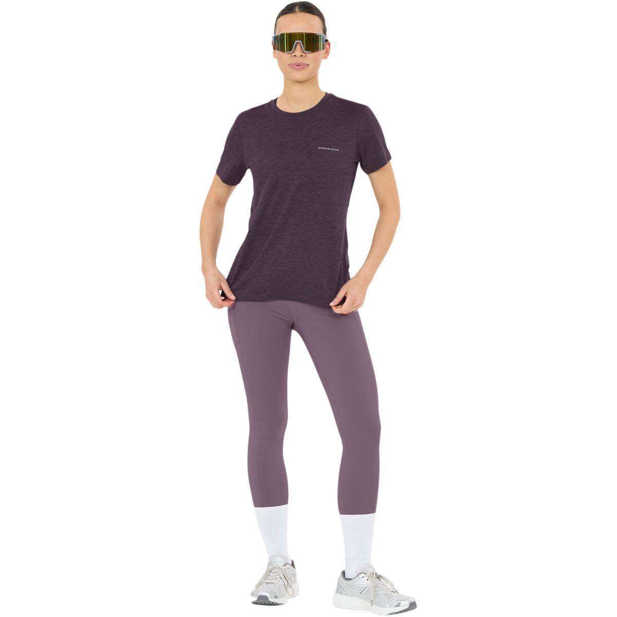Endurance Alvaly Løpe T-skjorte Dame Nightshade
