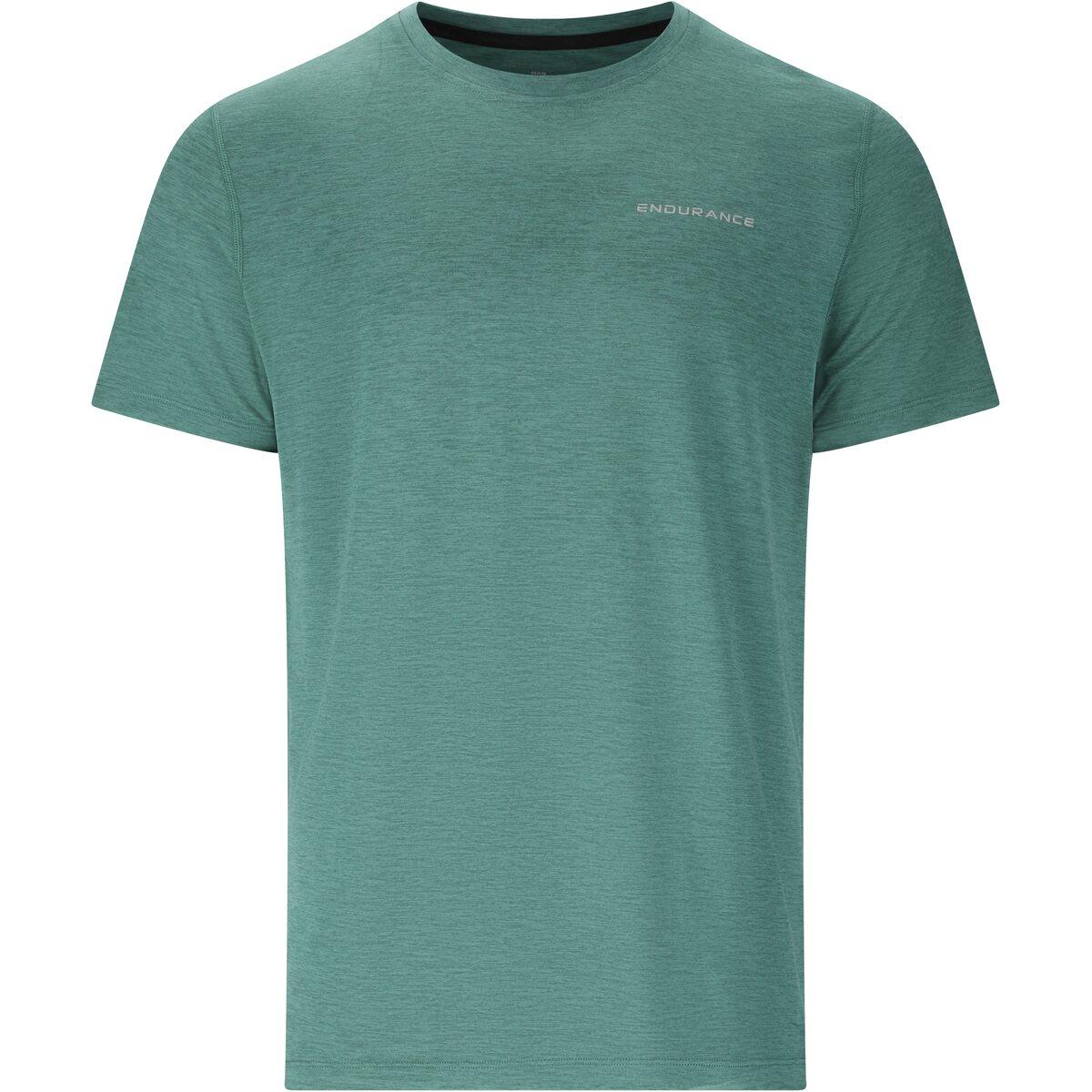 Endurance Abdon Løbe T-shirt Herre Silver Pine