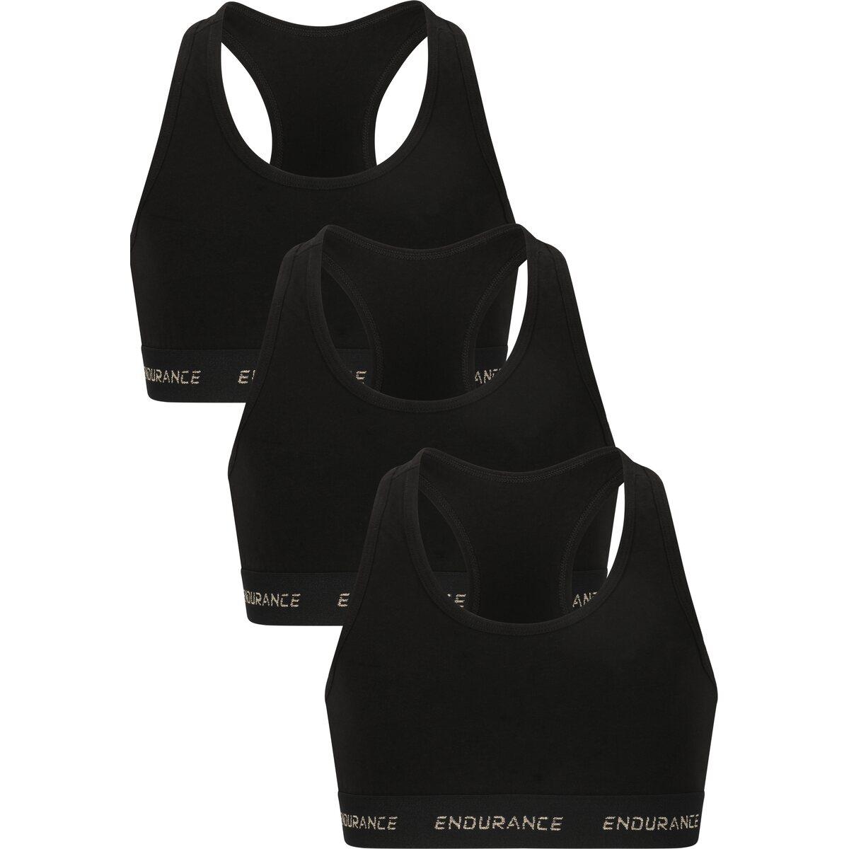 Endurance Vickers 3-Pack Sports-BH Barn black