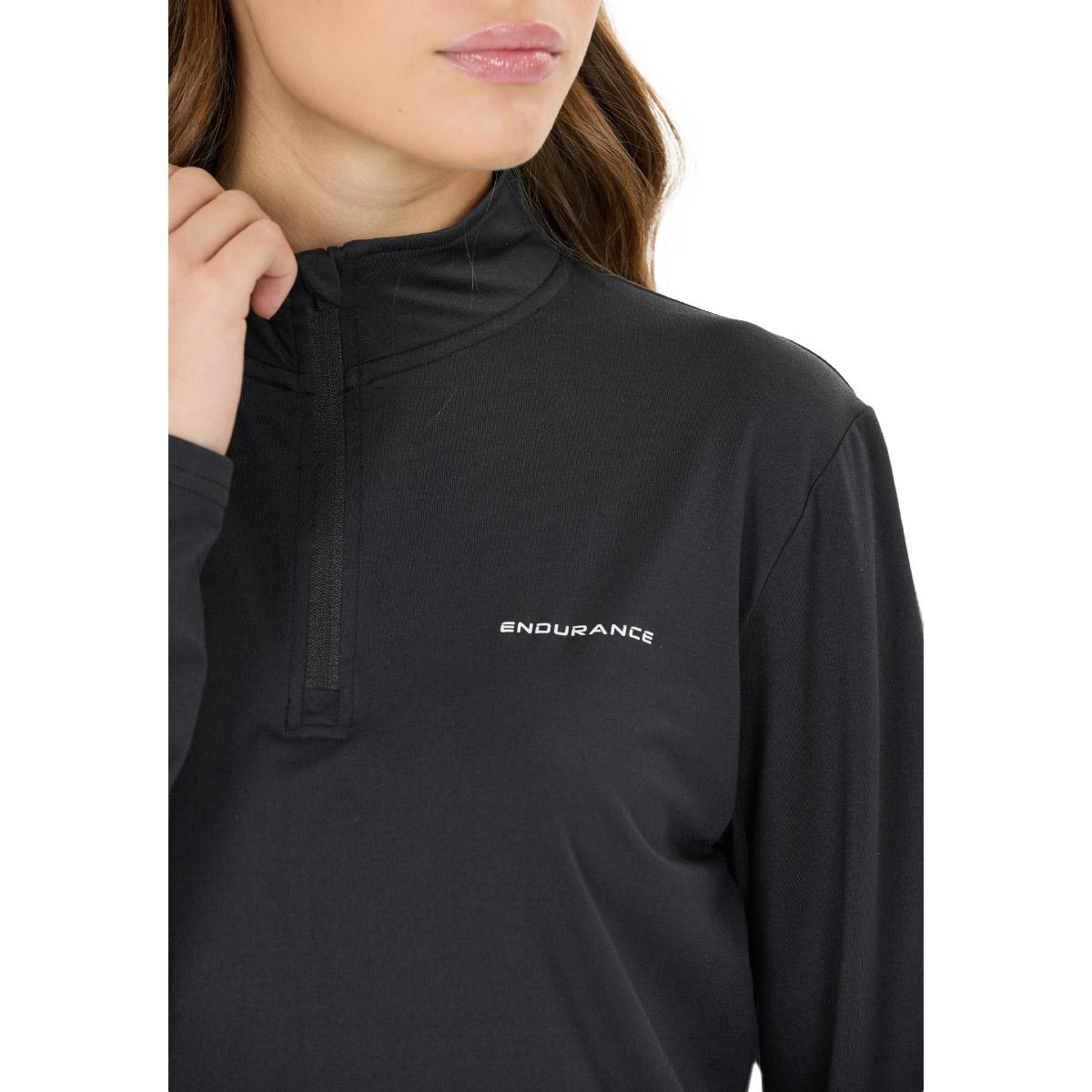 Endurance Aileen Half Zip Løpetrøye Dame Black