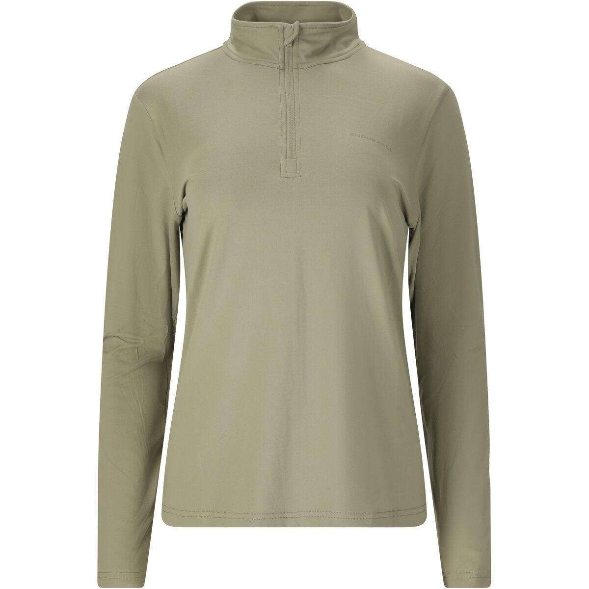 Endurance Aileen Half Zip Løpetrøye Dame Seagrass