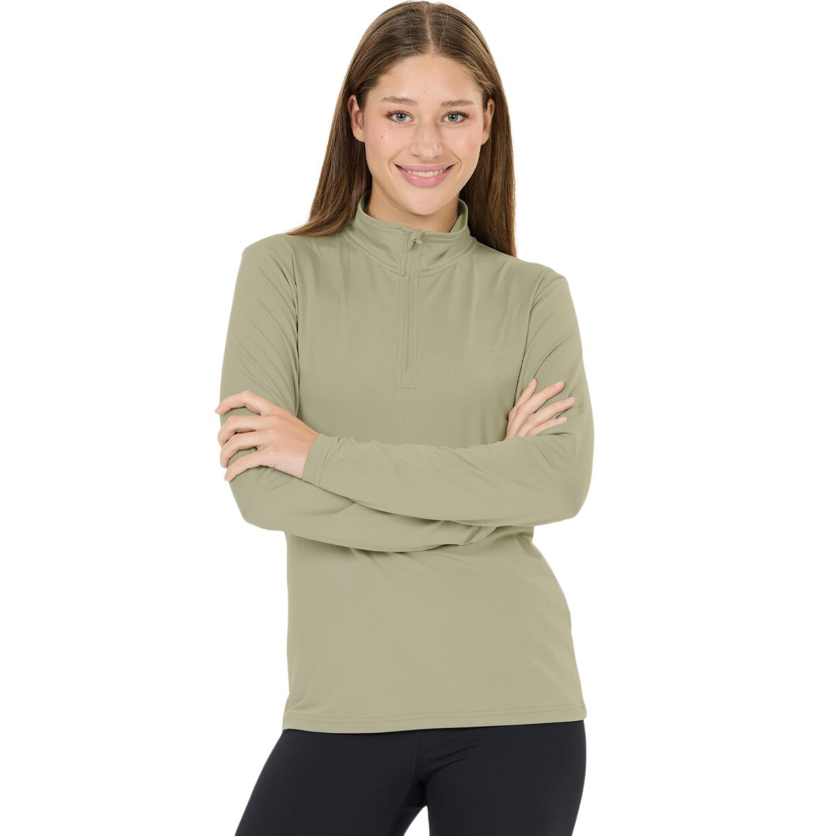 Endurance Aileen Half Zip Løpetrøye Dame Seagrass