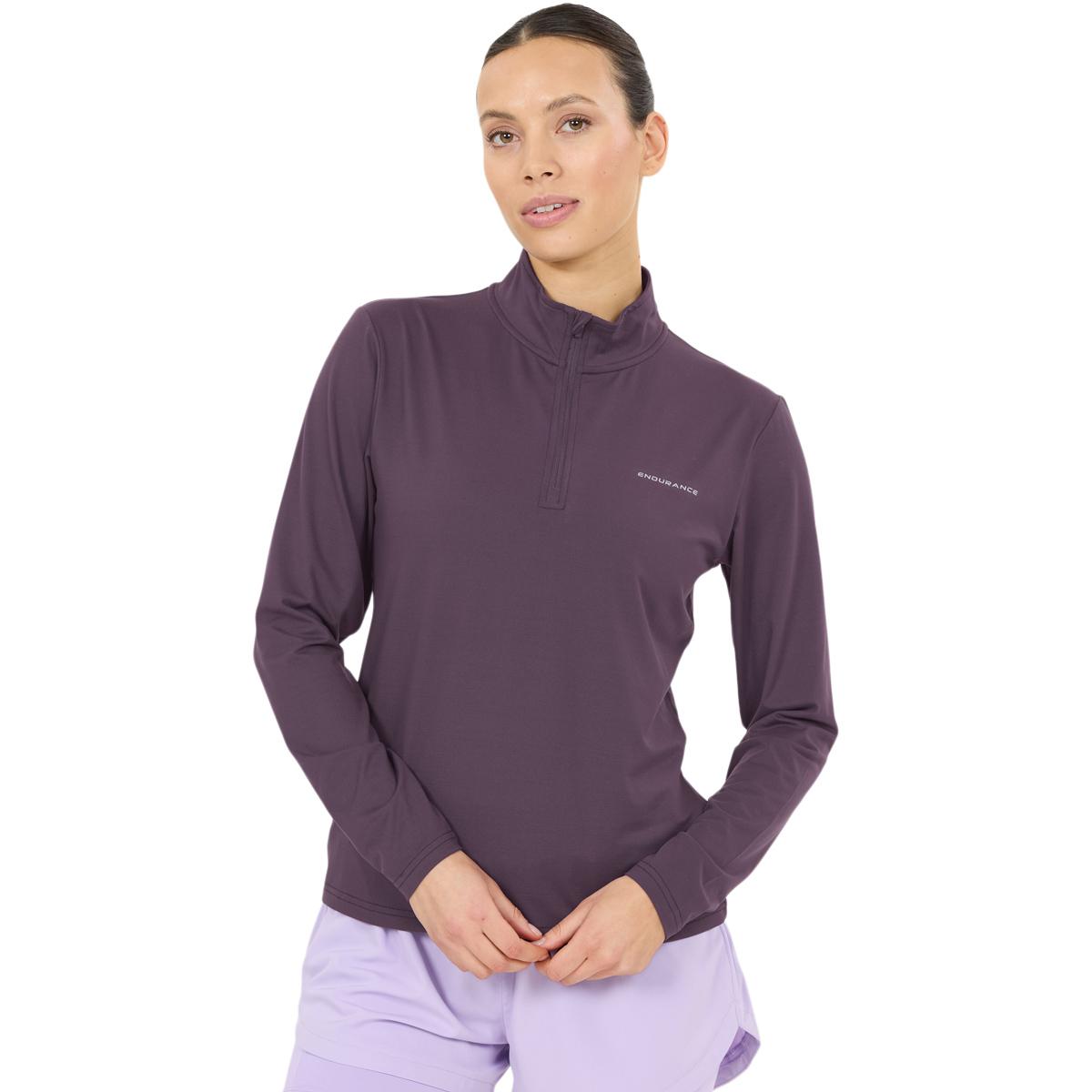 Endurance Aileen Half Zip Løpetrøye Dame Nightshade