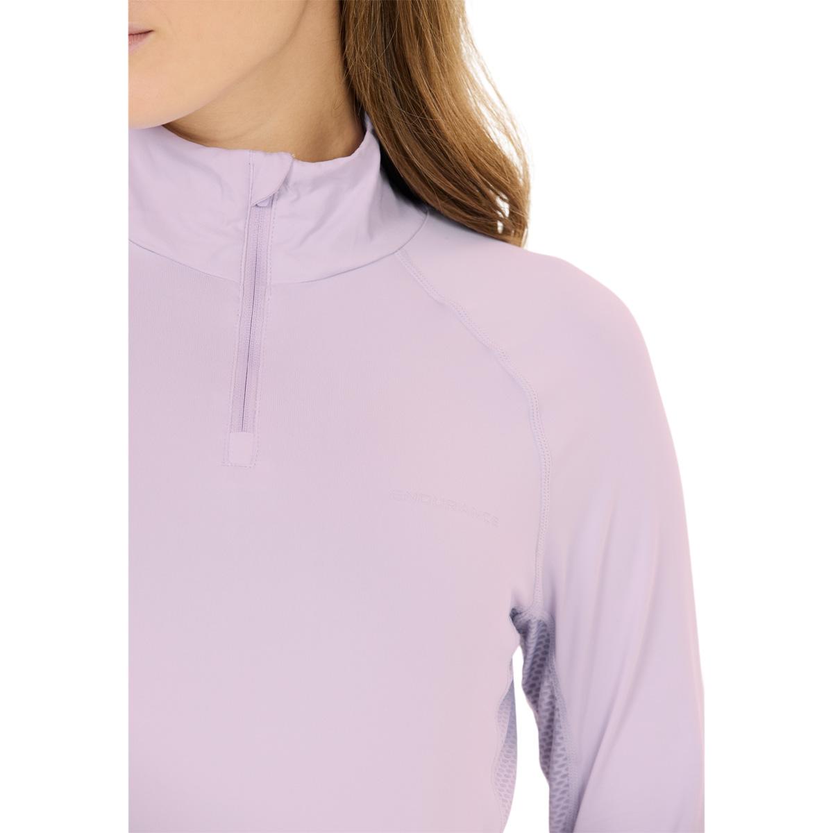 Endurance Chrissie Half Zip Løbetrøje Dame Orchid Petal