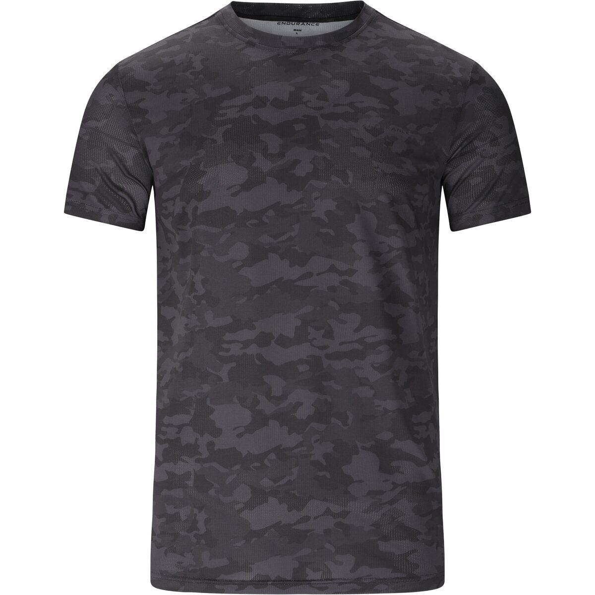 Endurance Genen Trænings T-shirt Herre Black Camouflage