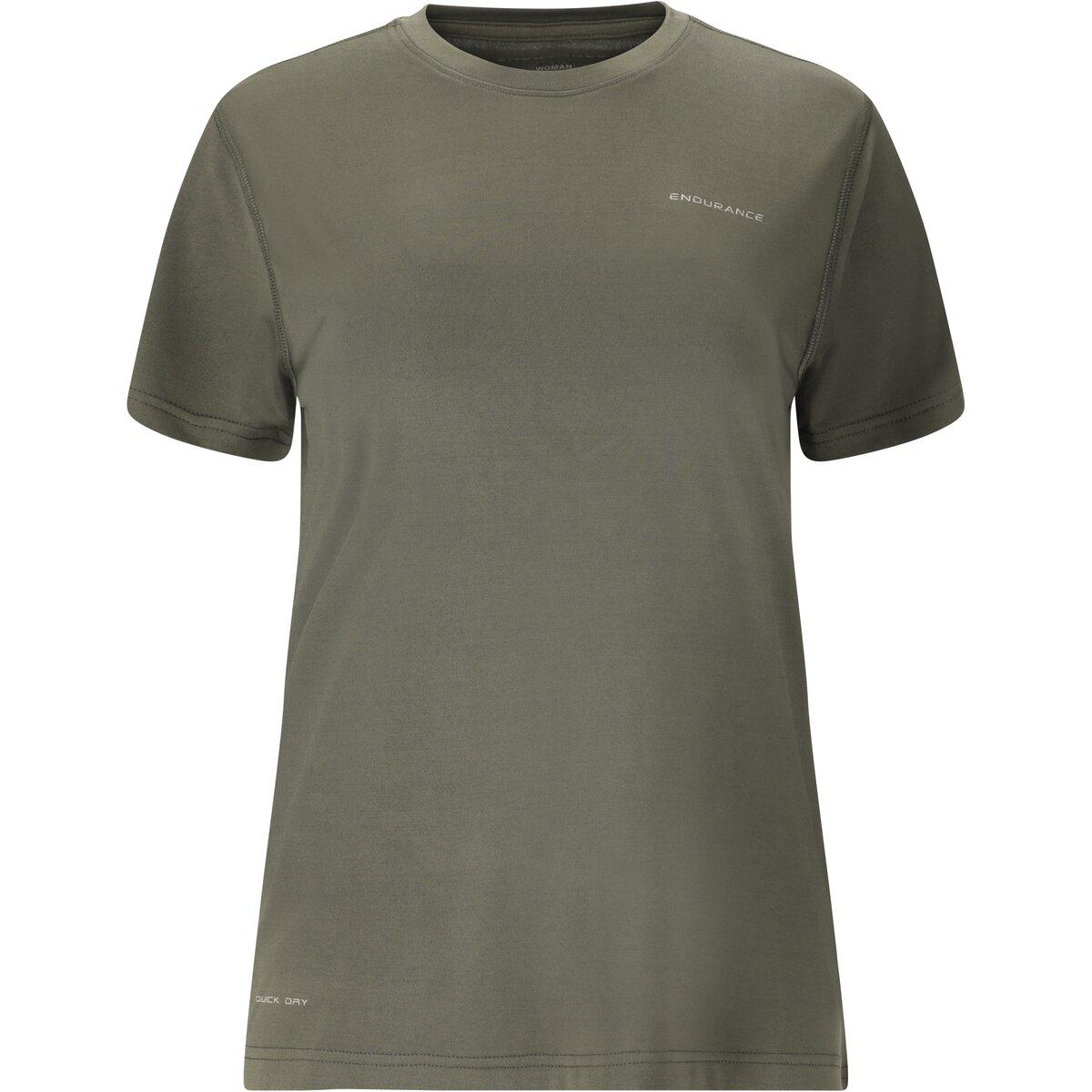Endurance Yonan Performance Løbe T-shirt Dame Gunmetal