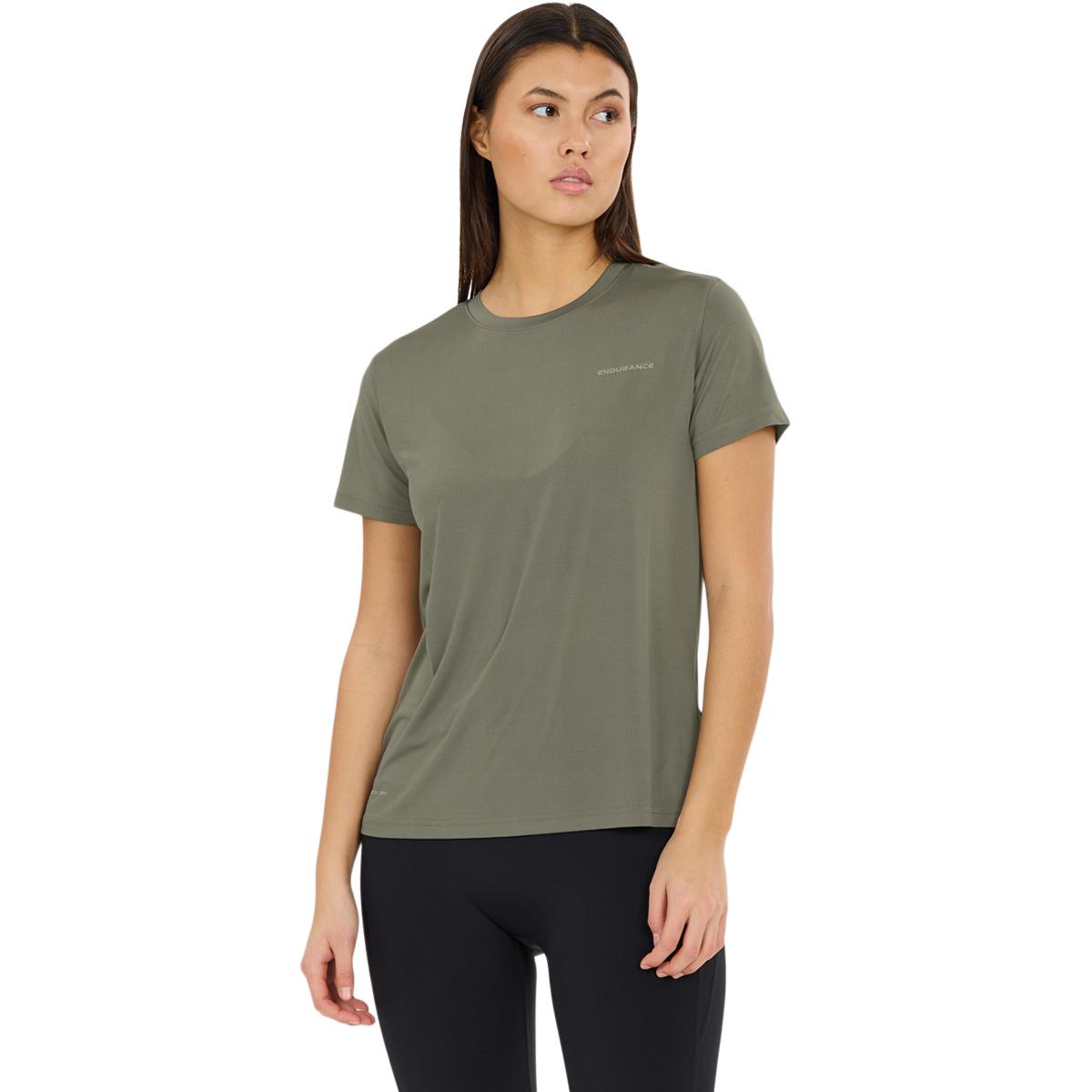 Endurance Yonan Performance Løbe T-shirt Dame Gunmetal