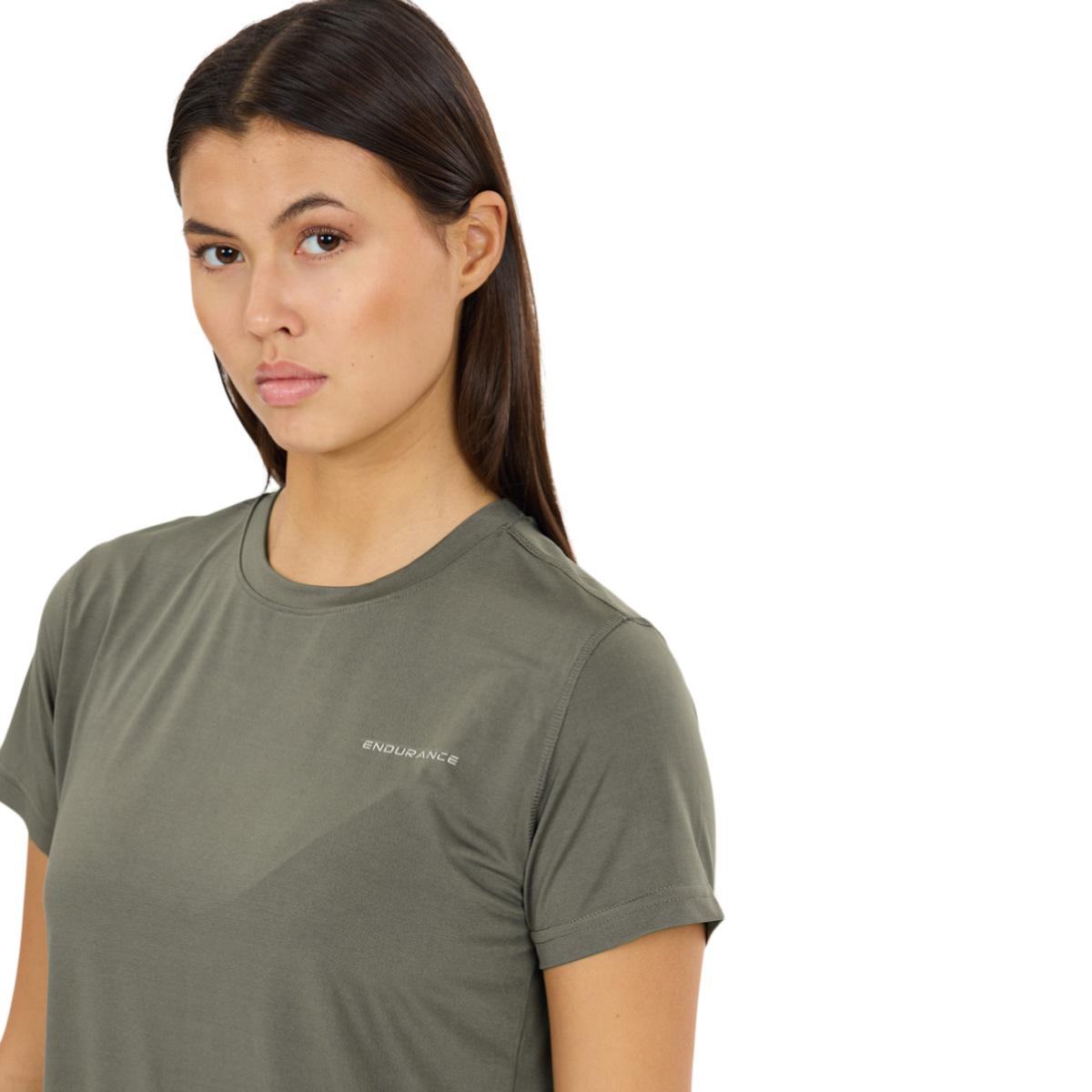 Endurance Yonan Performance Løbe T-shirt Dame Gunmetal