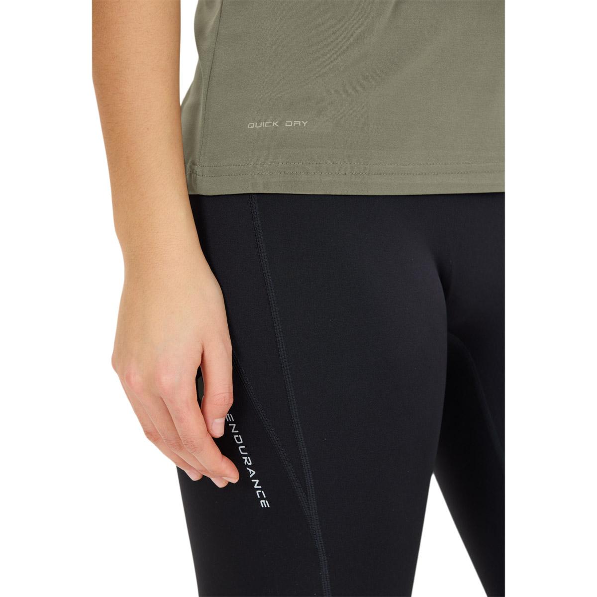 Endurance Yonan Performance Løbe T-shirt Dame Gunmetal