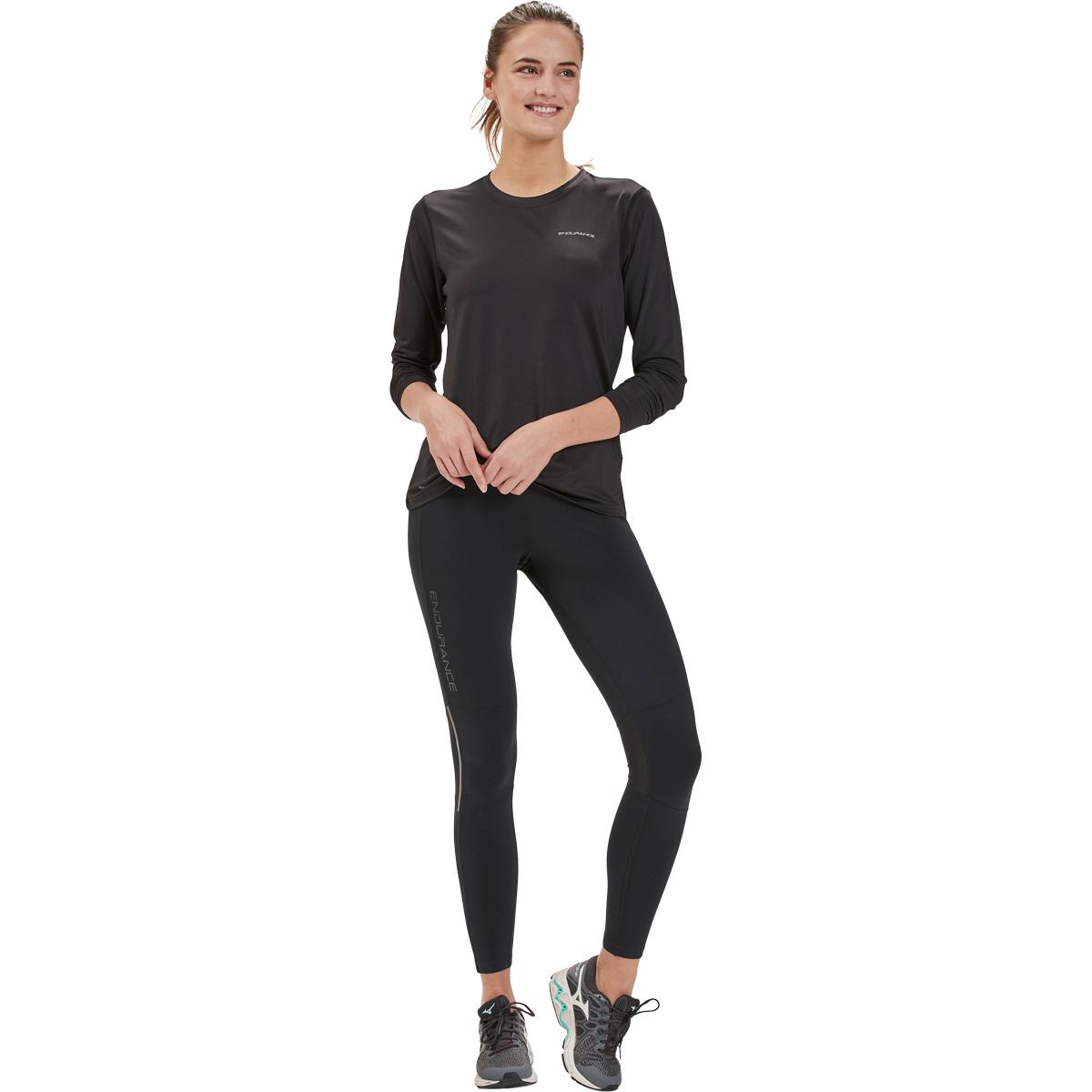 Endurance Yonan Performance Langærmet Trænings T-shirt Dame Black