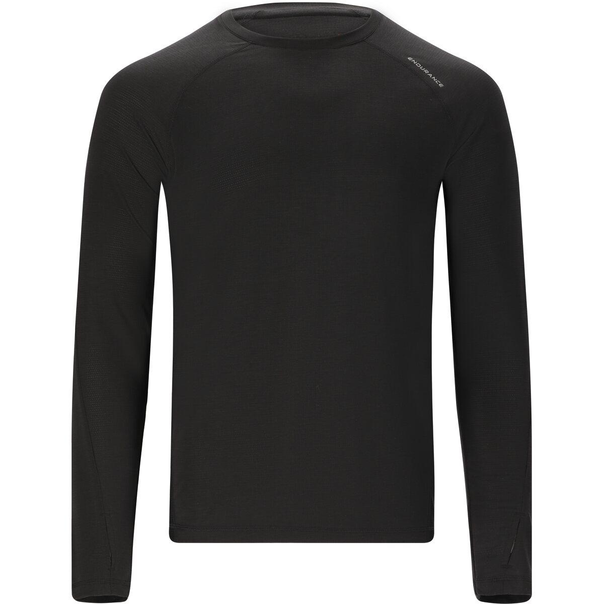 Endurance Jonnik Langærmet Trænings T-shirt Herre Black
