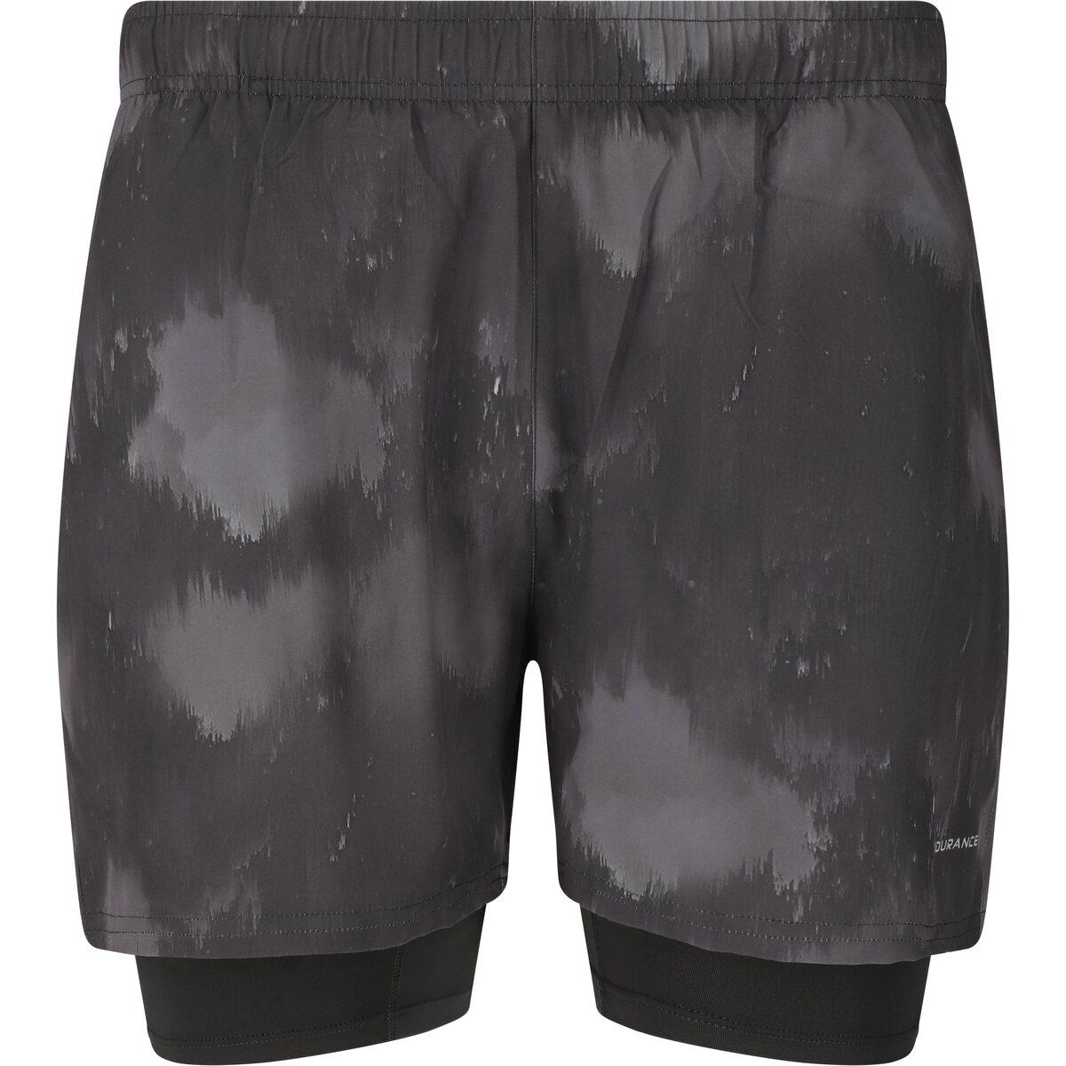 Endurance Koy 2in1 Løbeshorts Herre Darkstorm