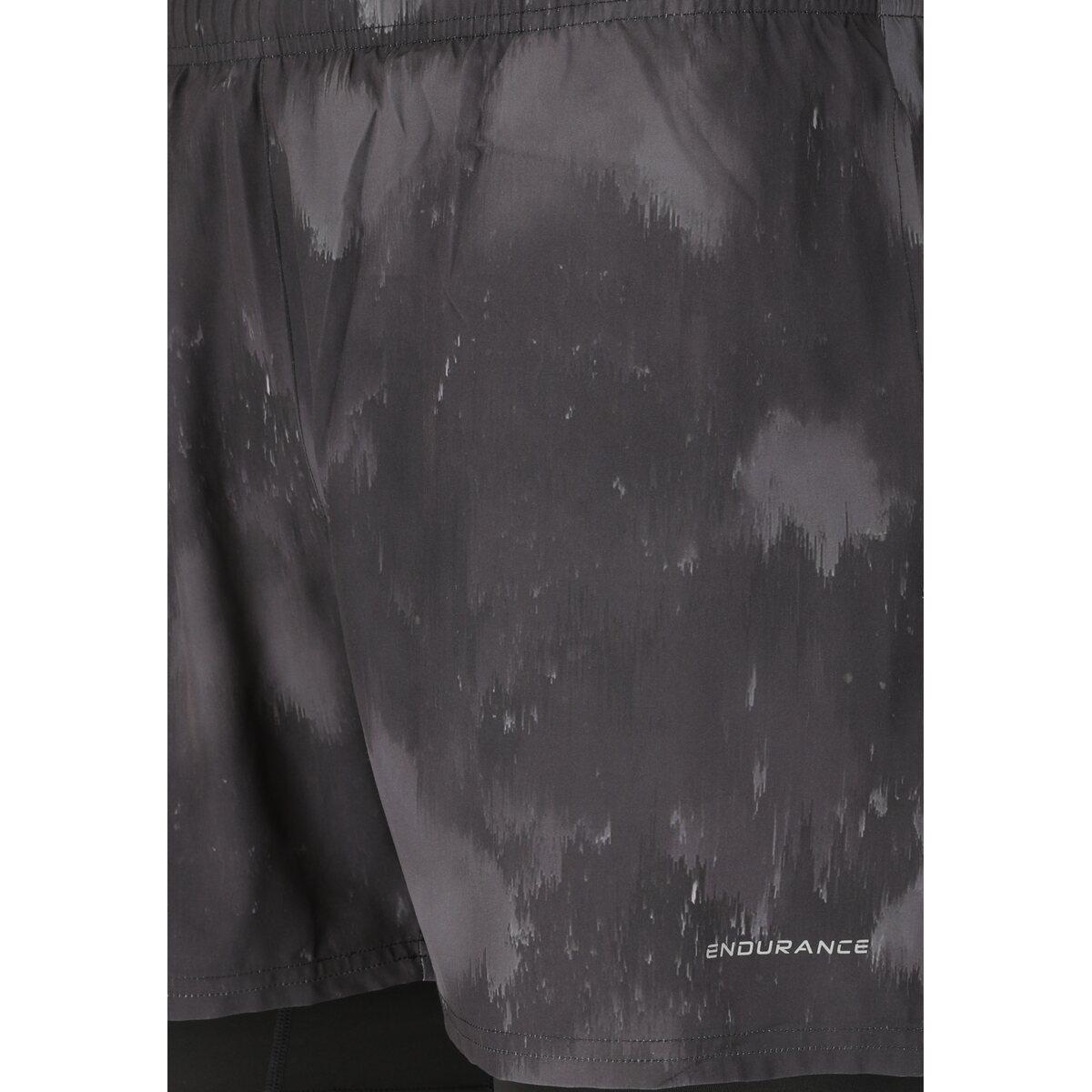 Endurance Koy 2in1 Løbeshorts Herre Darkstorm
