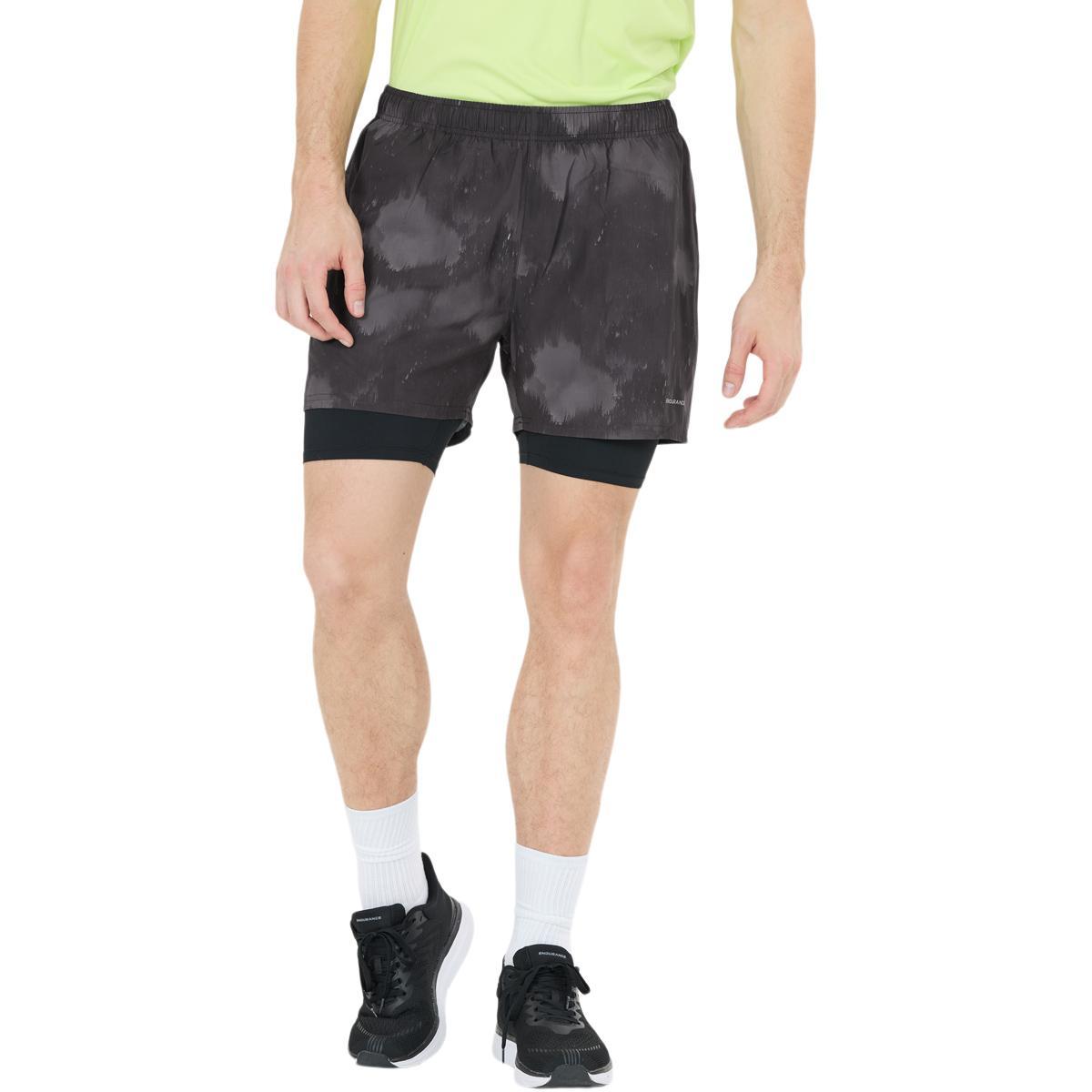 Endurance Koy 2in1 Løbeshorts Herre Darkstorm