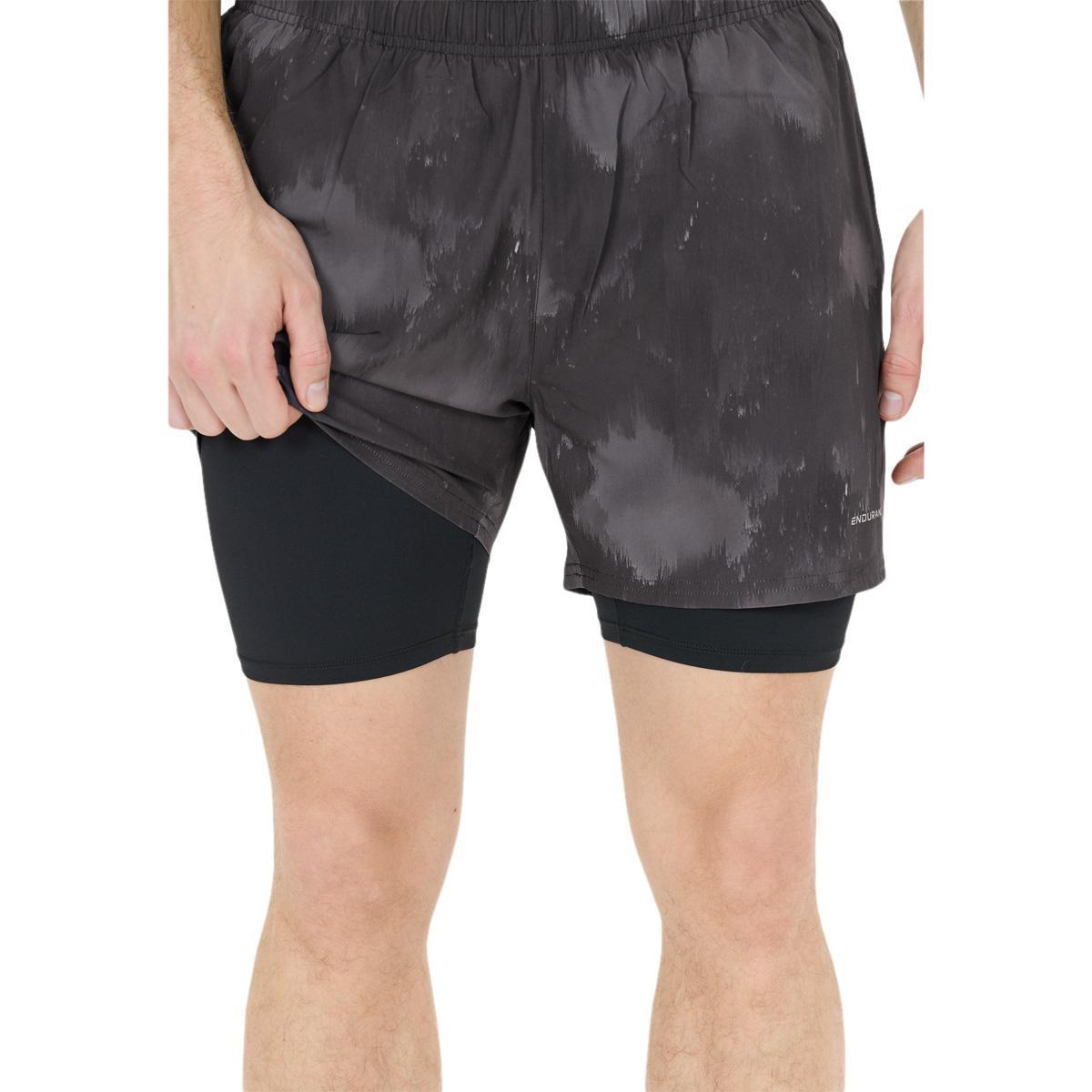 Endurance Koy 2in1 Løbeshorts Herre Darkstorm