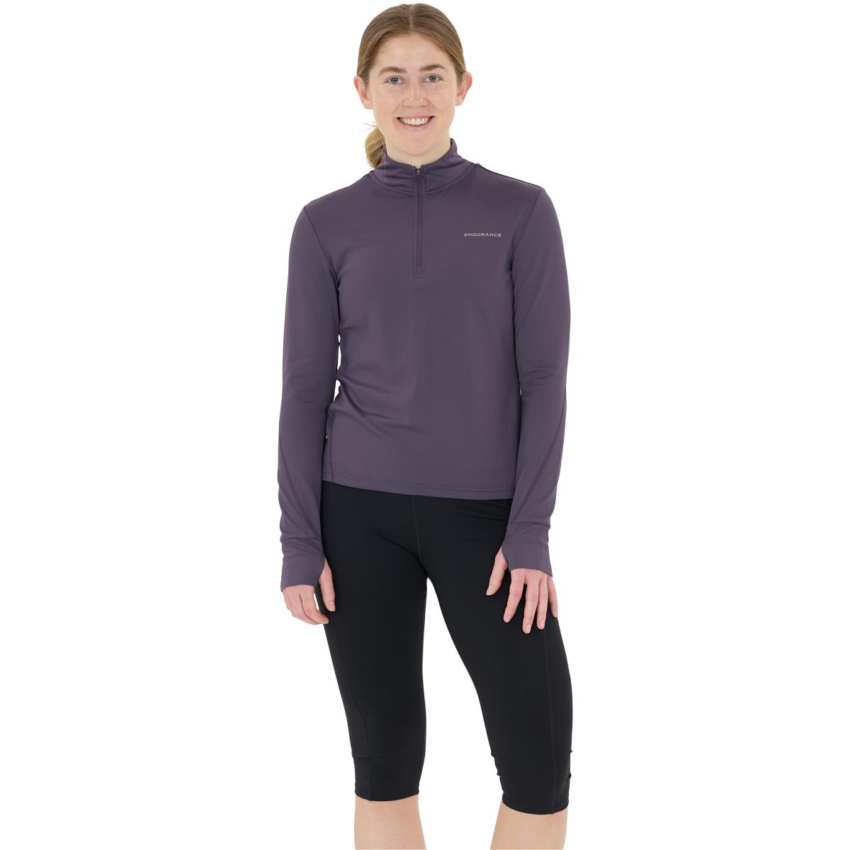 Endurance Talim Half Zip Treningstrøye Dame Graystone