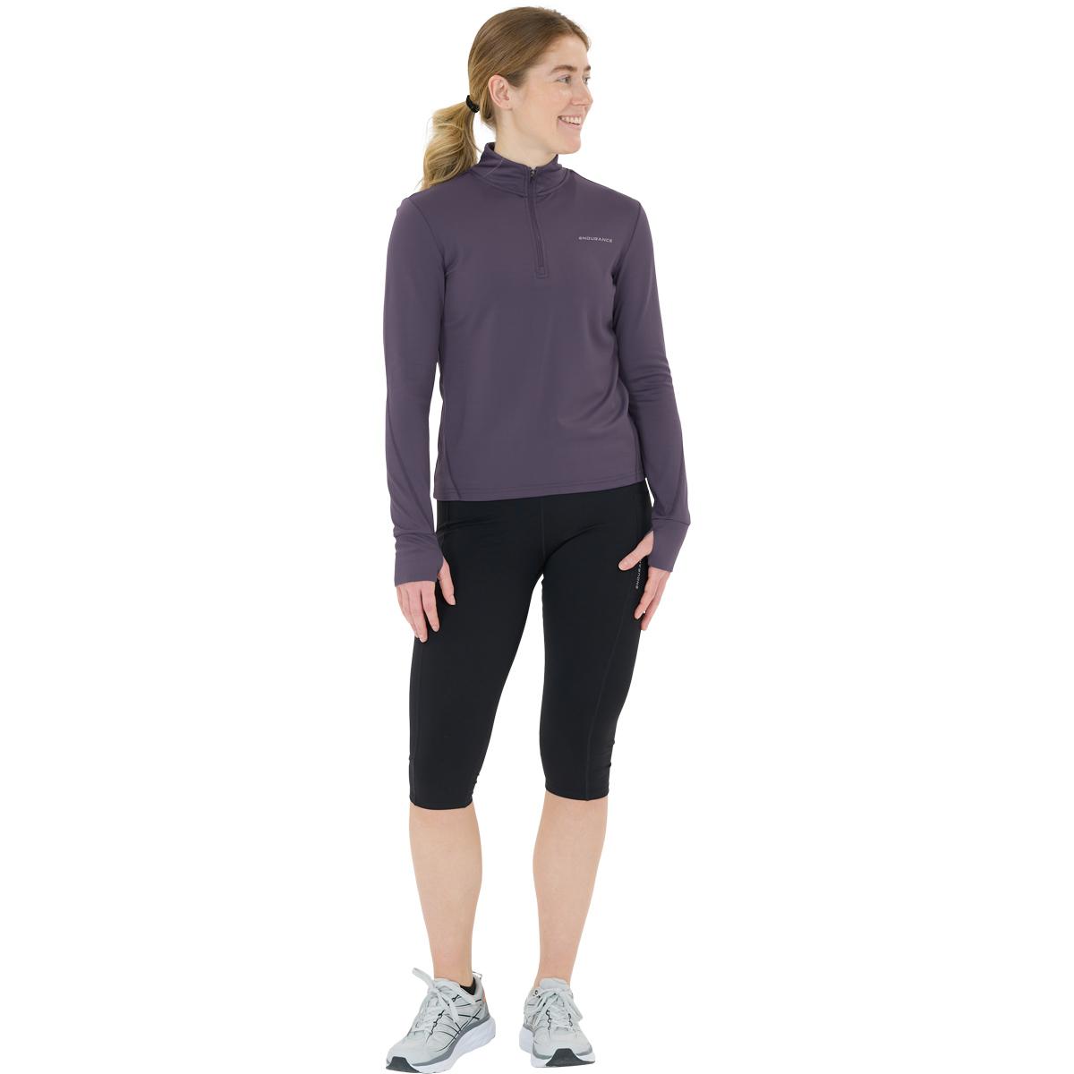 Endurance Talim Half Zip Treningstrøye Dame Graystone