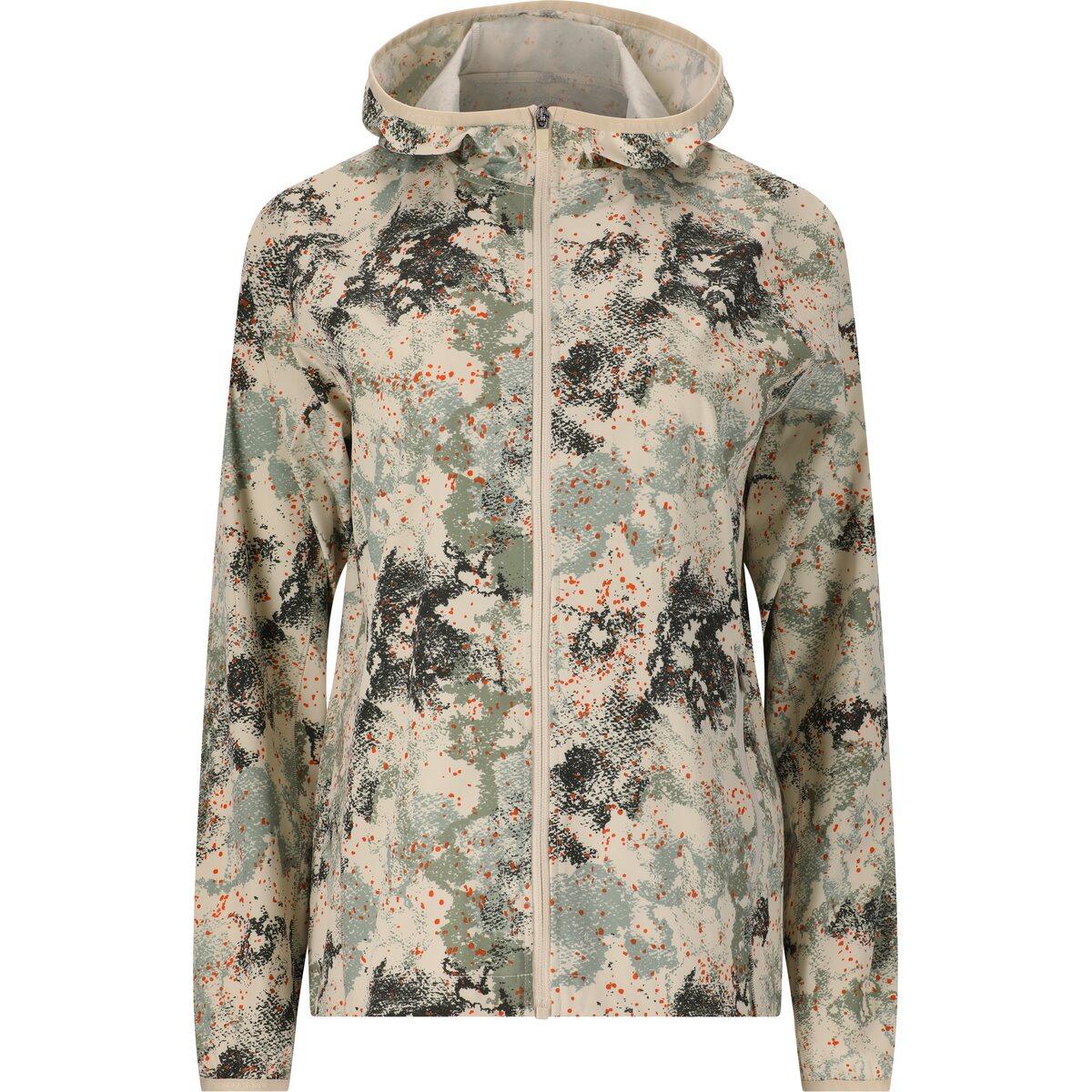 Endurance Braylen AOP Træningsjakke Dame Beige/Green