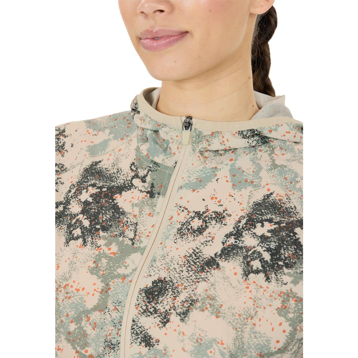 Endurance Braylen AOP Træningsjakke Dame Beige/Green