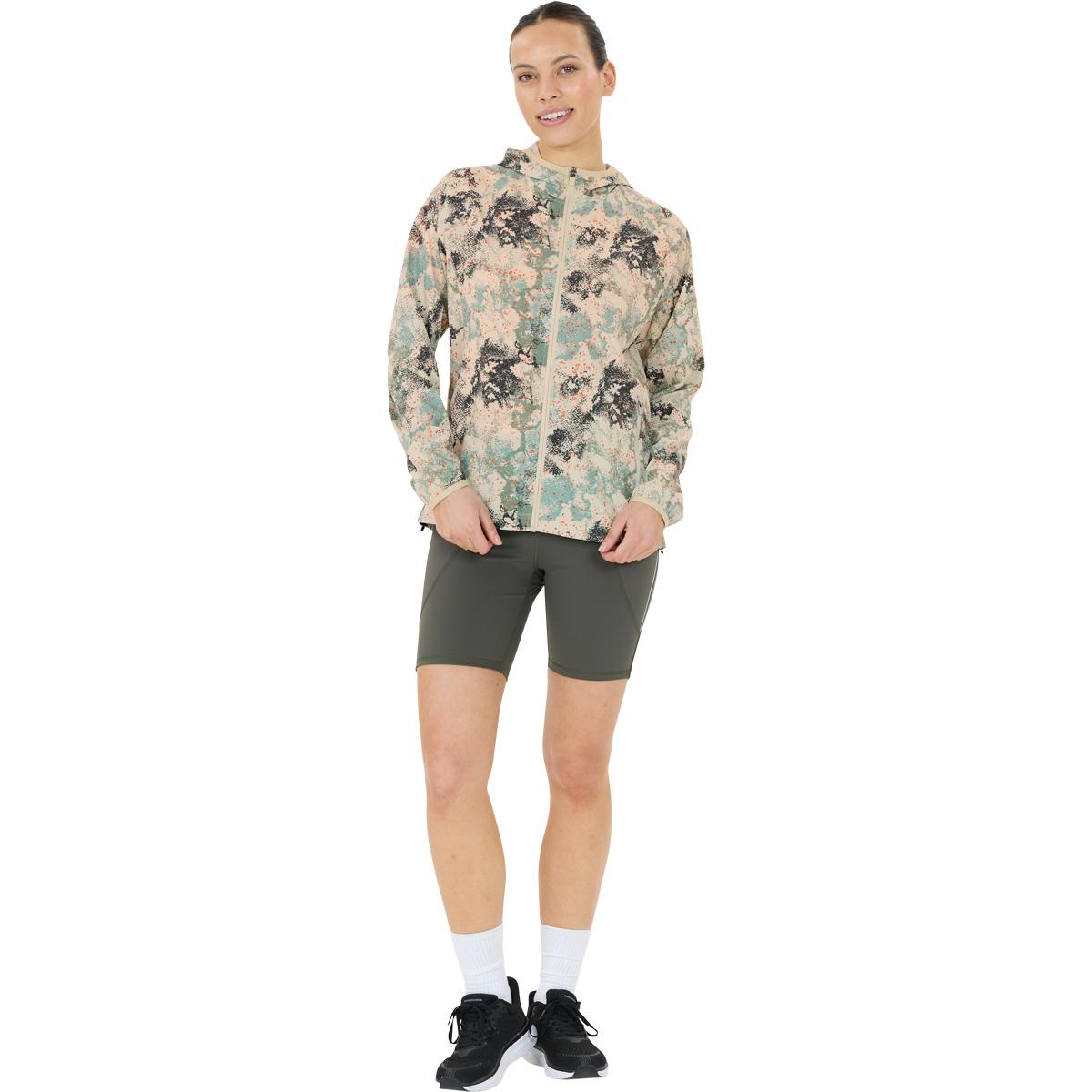 Endurance Braylen AOP Træningsjakke Dame Beige/Green