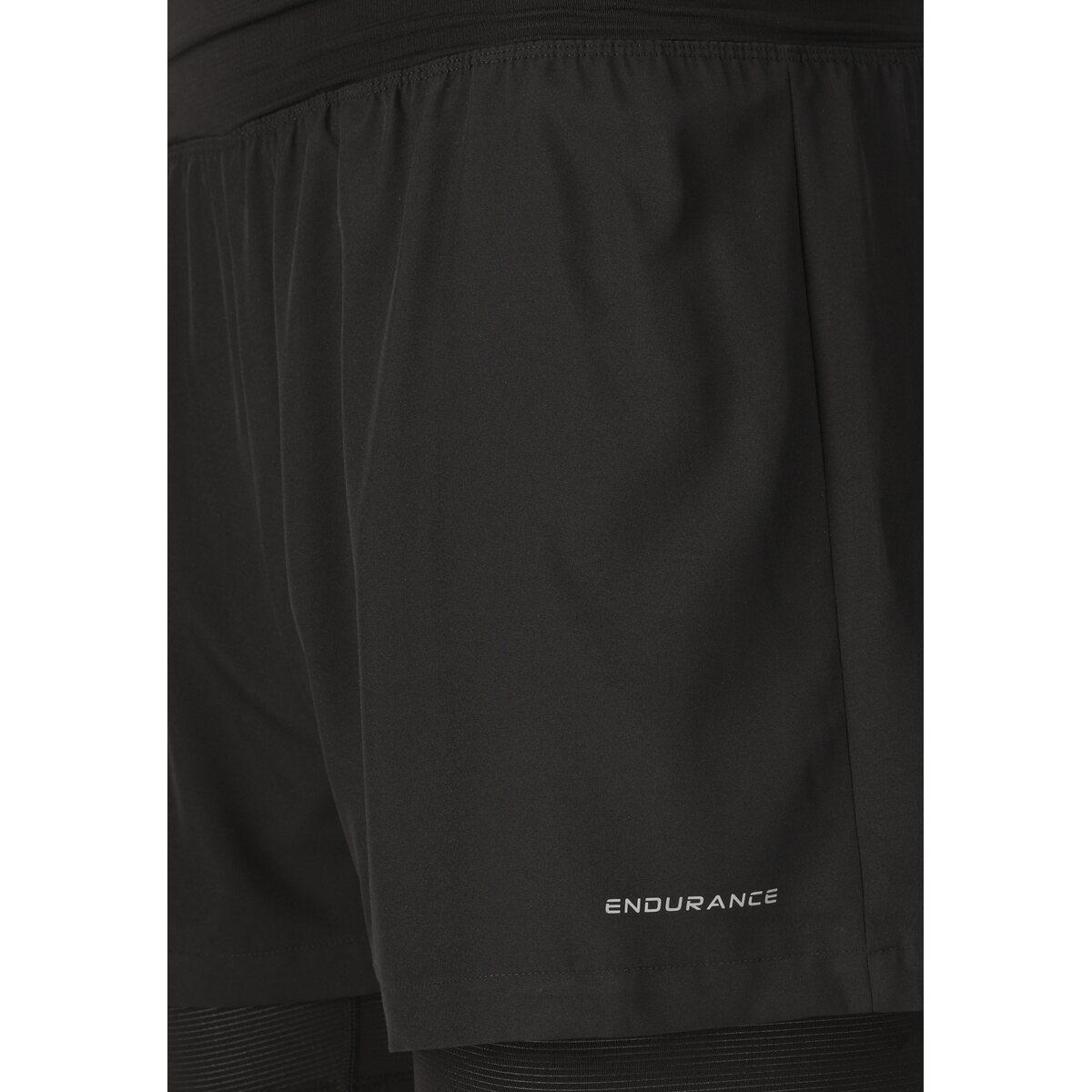 Endurance Less 2in1 Løbeshorts Herre Black