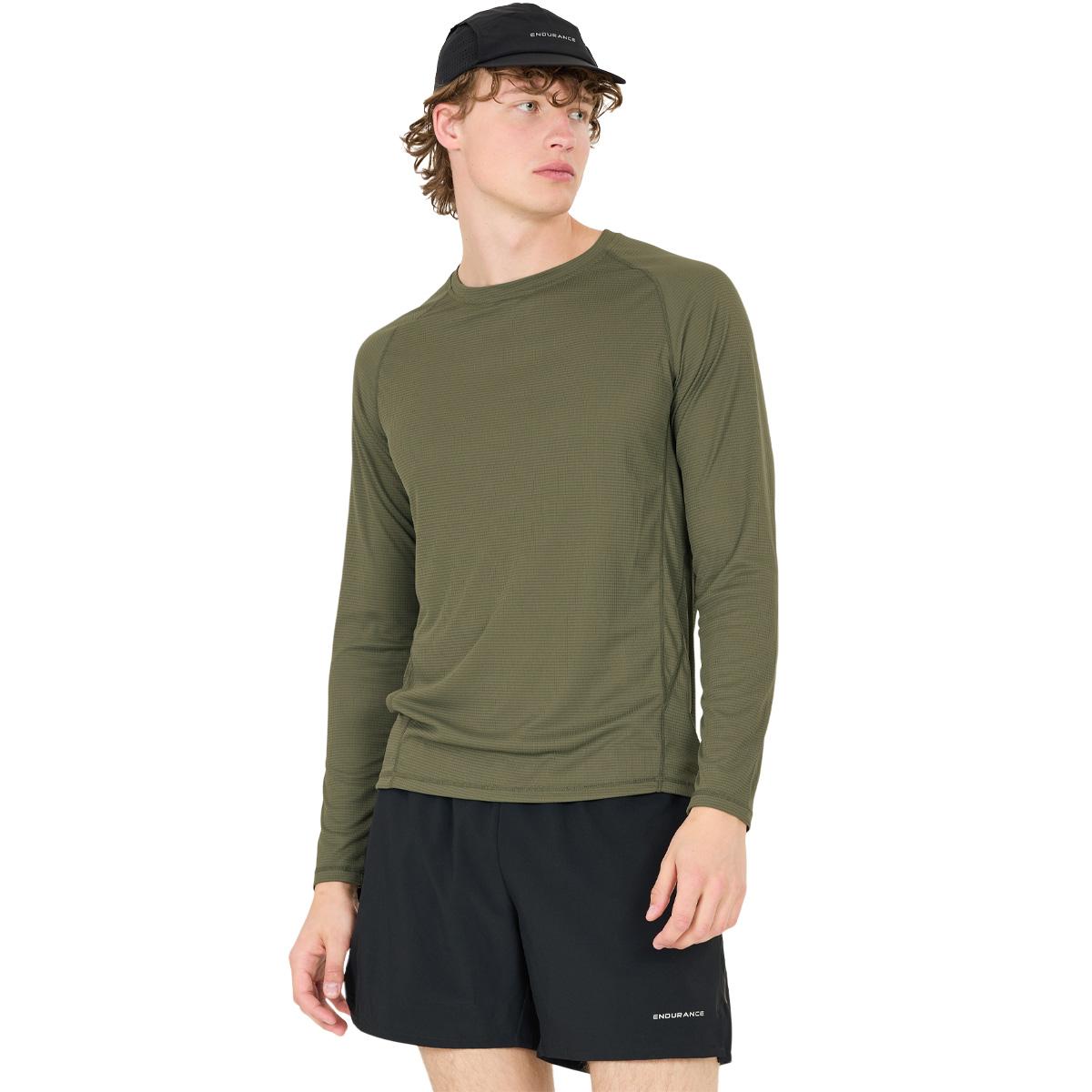 Endurance Geaymay Langærmet Løbe T-shirt Herre Kambaba