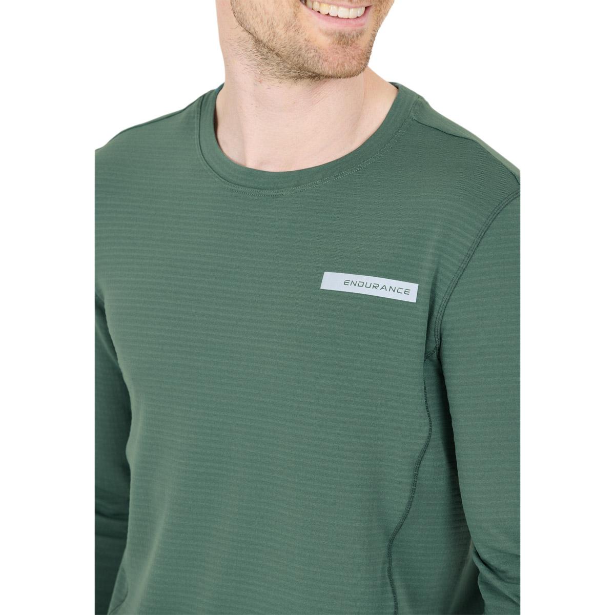 Endurance Bopha Midlayer Løbetrøje Herre Silver Pine