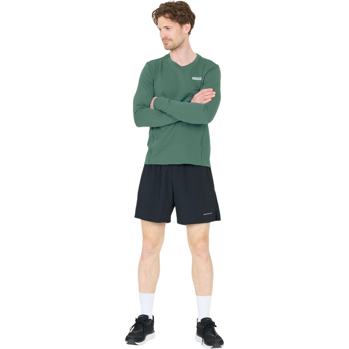 Endurance Bopha Midlayer Løbetrøje Herre Silver Pine