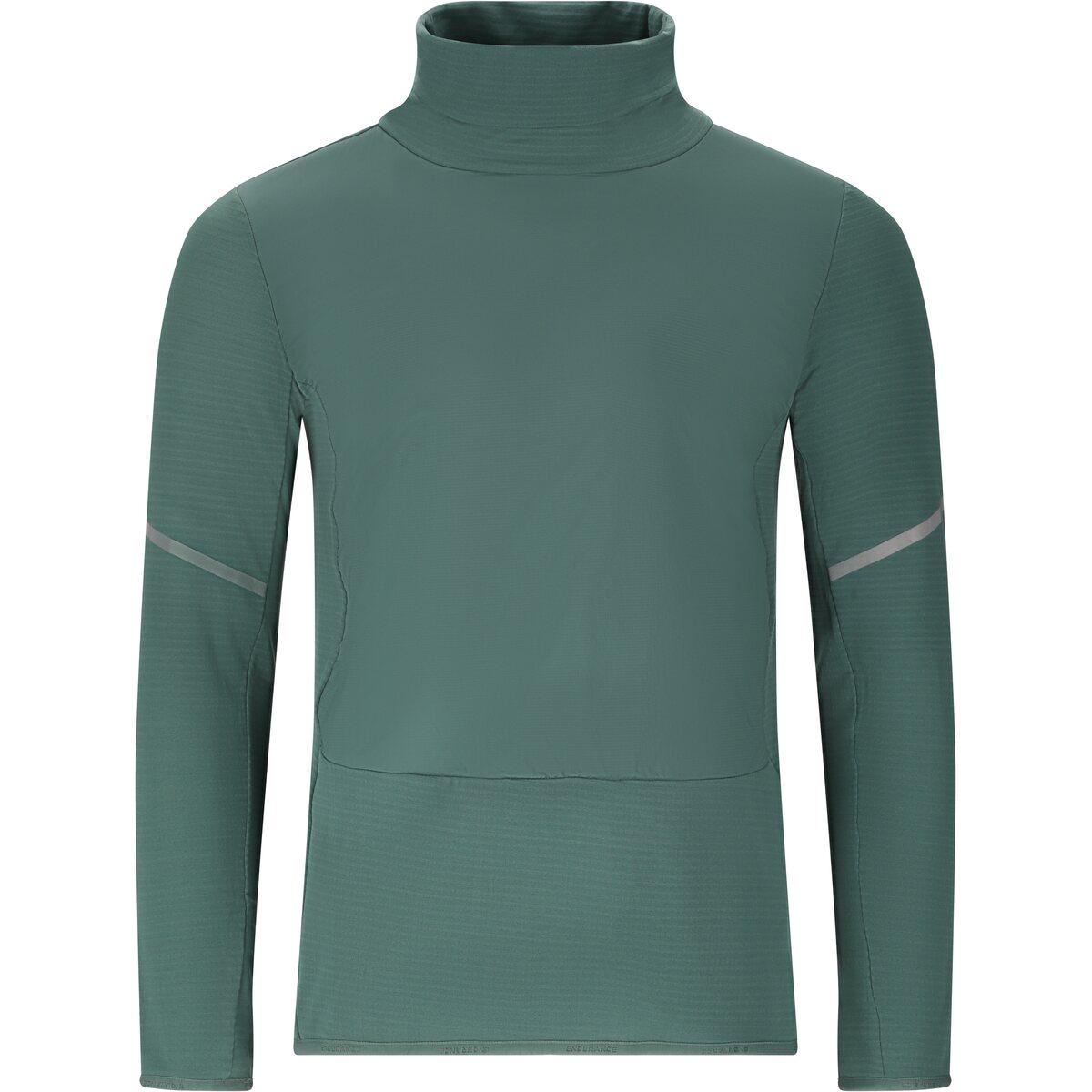 Endurance Bopha High Neck Midlayer Løbetrøje Herre Silver Pine