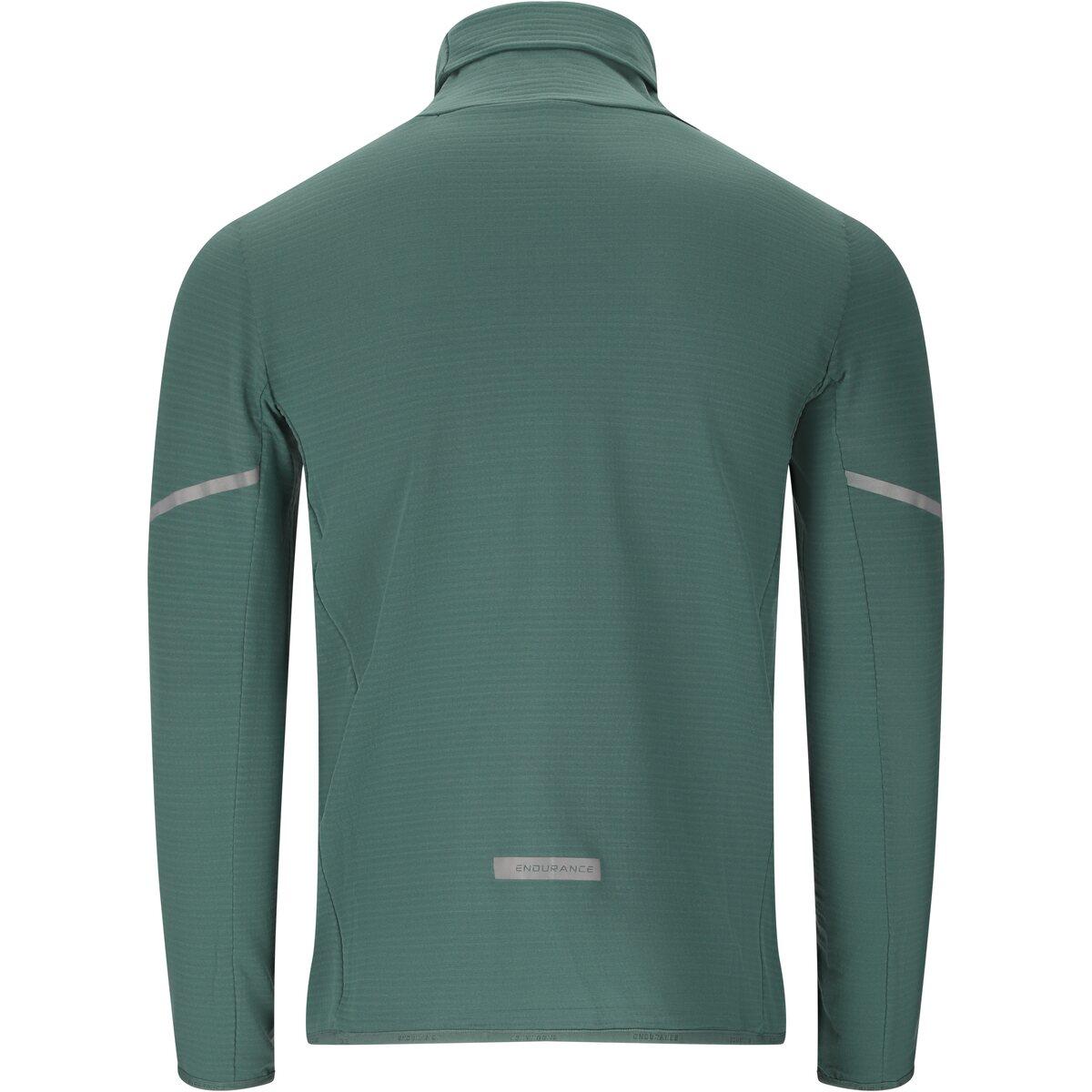 Endurance Bopha High Neck Midlayer Løbetrøje Herre Silver Pine