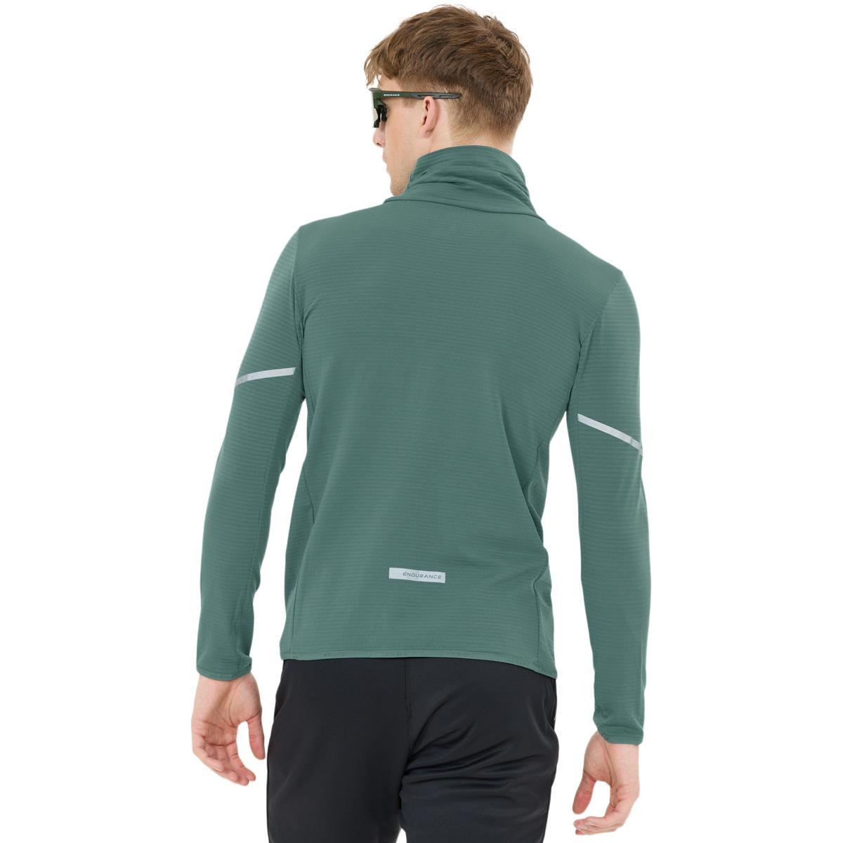 Endurance Bopha High Neck Midlayer Løbetrøje Herre Silver Pine