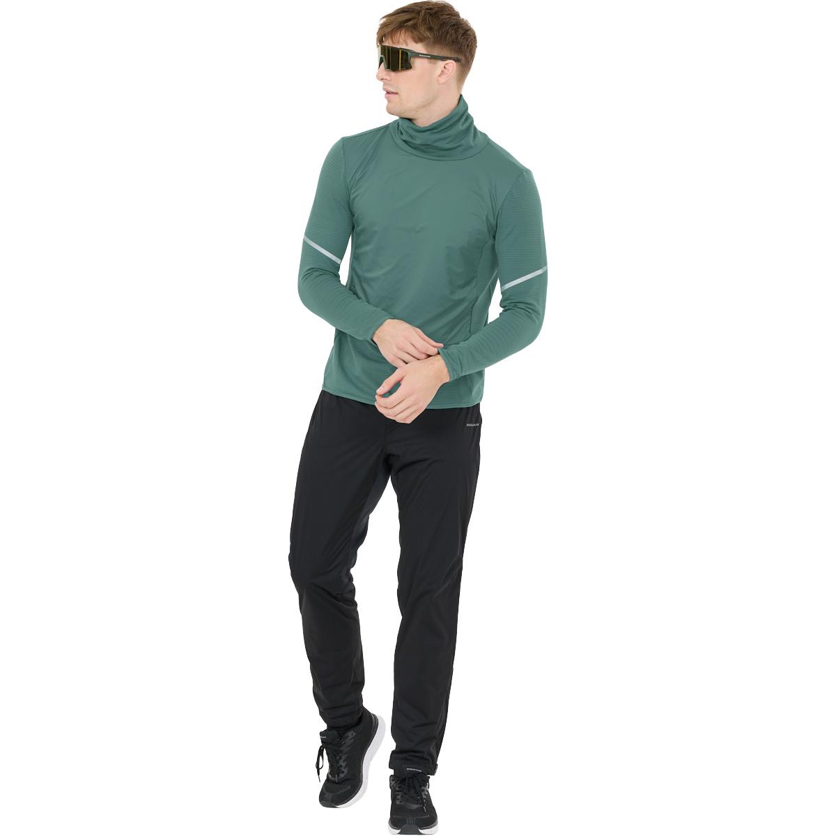 Endurance Bopha High Neck Midlayer Løbetrøje Herre Silver Pine